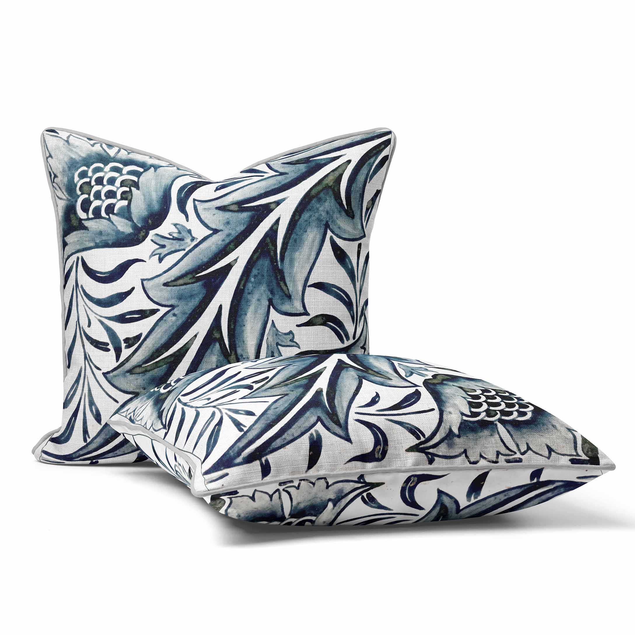 Diagonal Leaf - William Morris Cushion