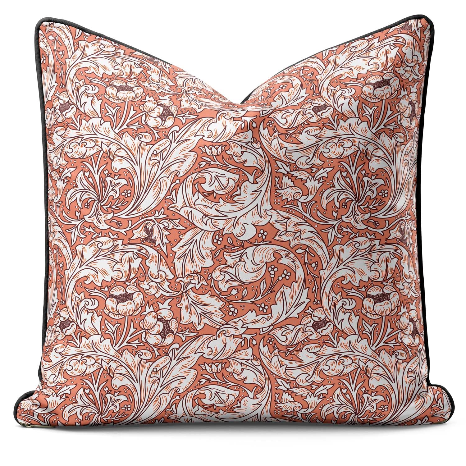 Bachelor's Buttons Dark Peach - William Morris Outdoor Cushion