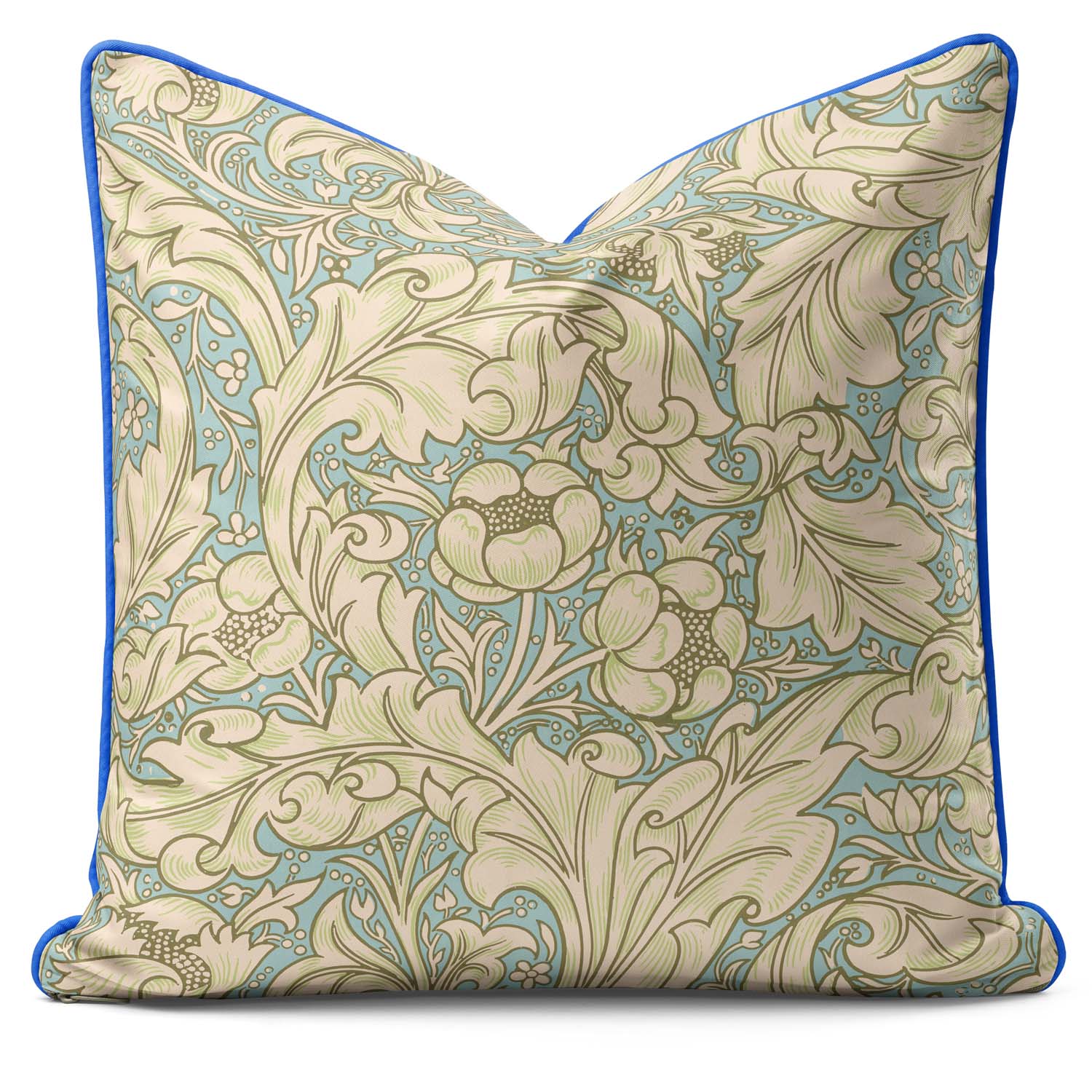 Bachelor's Buttons Provincial Light  Blue - William Morris Outdoor Cushion