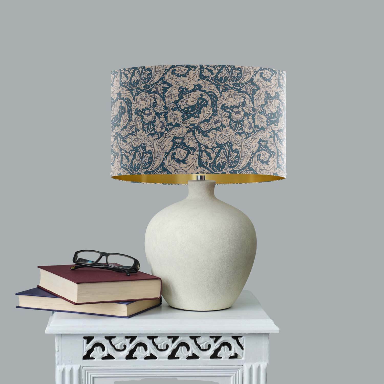 Bachelor's Buttons Provincial Blue - William Morris Gallery Lampshade