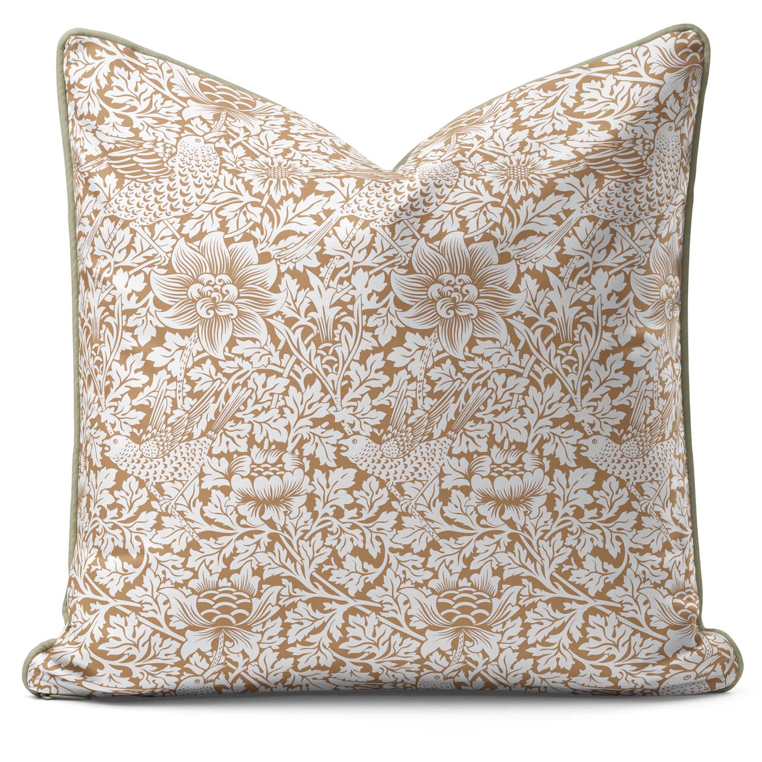 Birds Anemone Peach Fuzz - William Morris Cushion