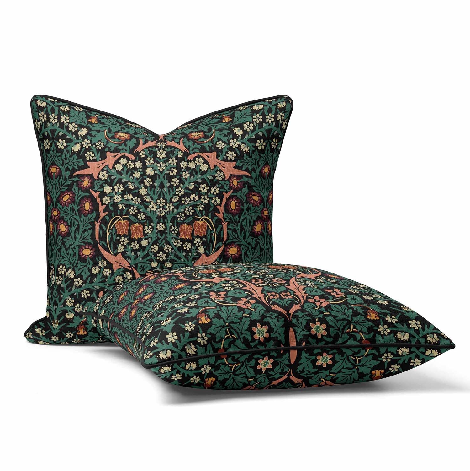 Blackthorn Green - William Morris Outdoor Cushion