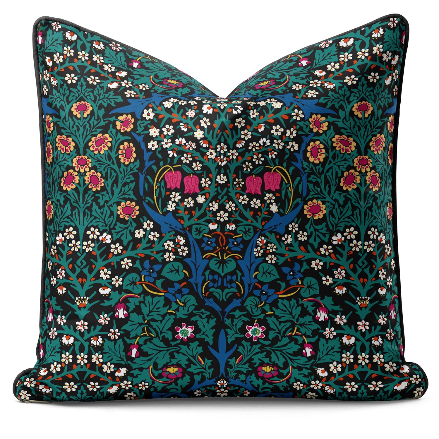 Blackthorn Magenta Pink - William Morris Outdoor Cushion