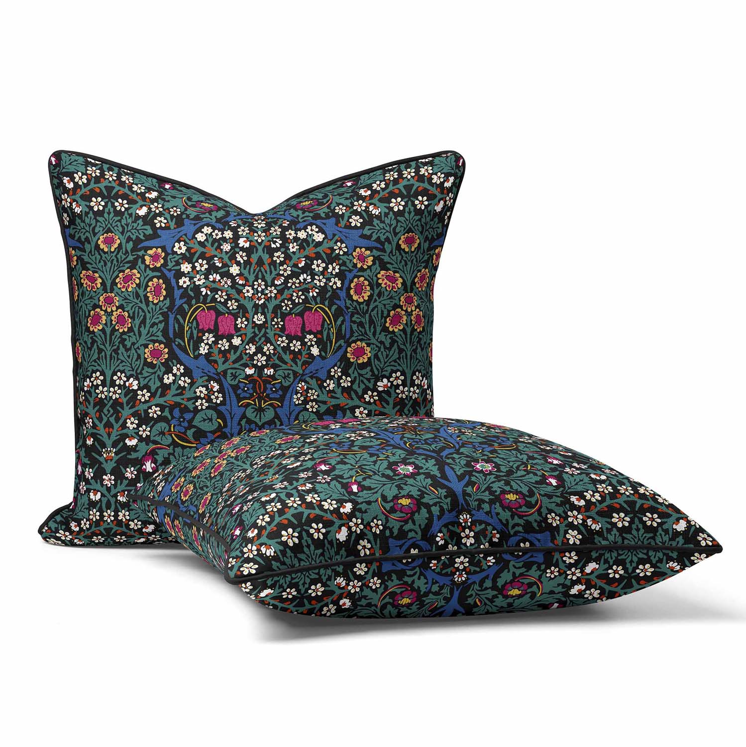 Blackthorn Magenta Pink - William Morris Outdoor Cushion