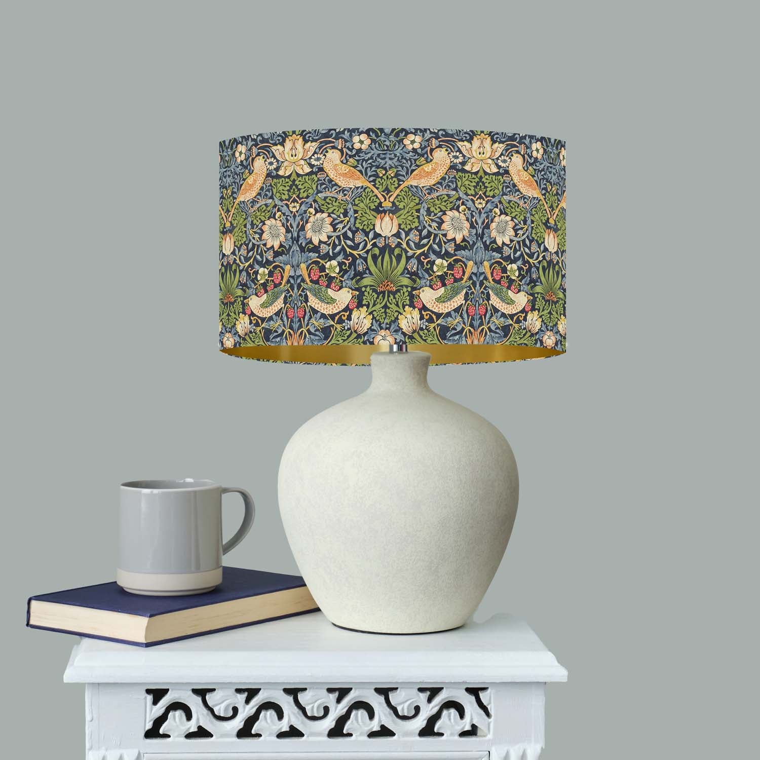 Strawberry Thief Green - William Morris Gallery Lampshade