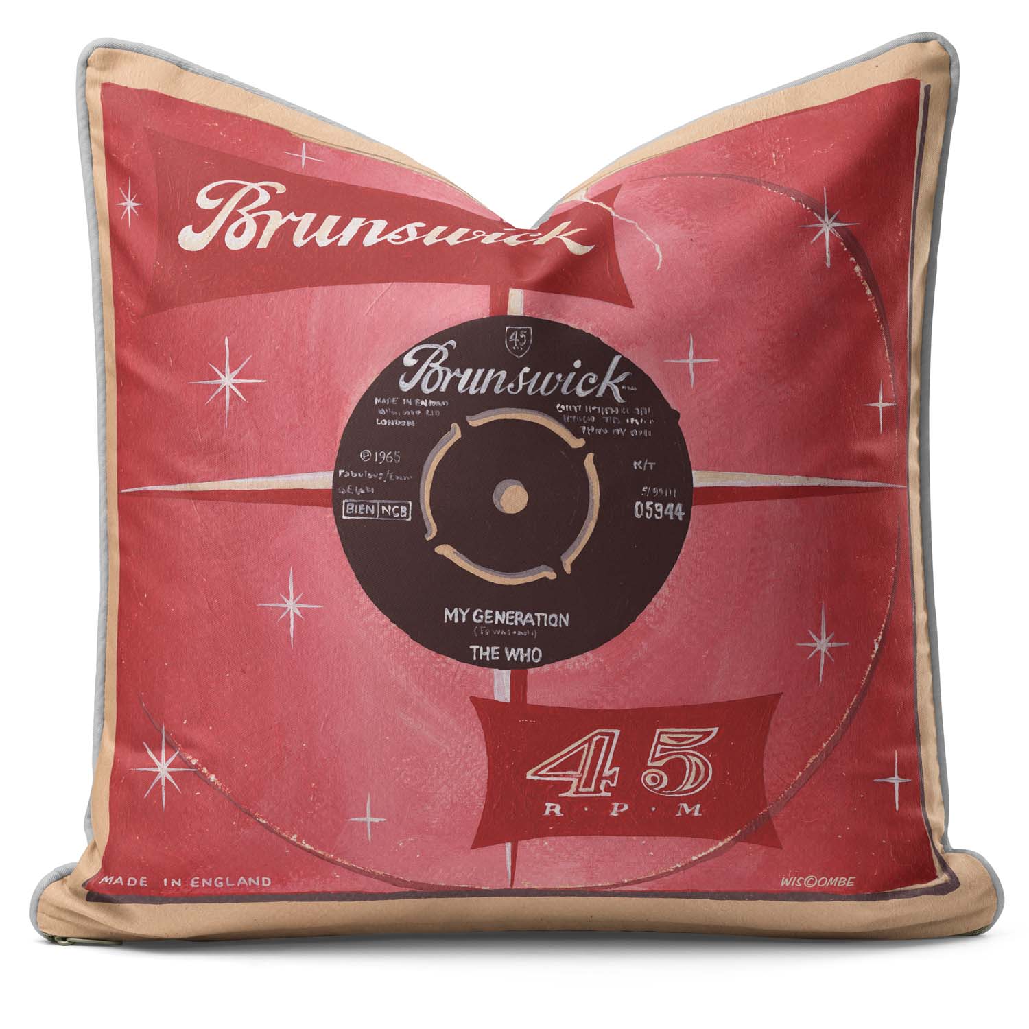 My Generation Brunswick 45rpm - Classic Vinyl Cushion