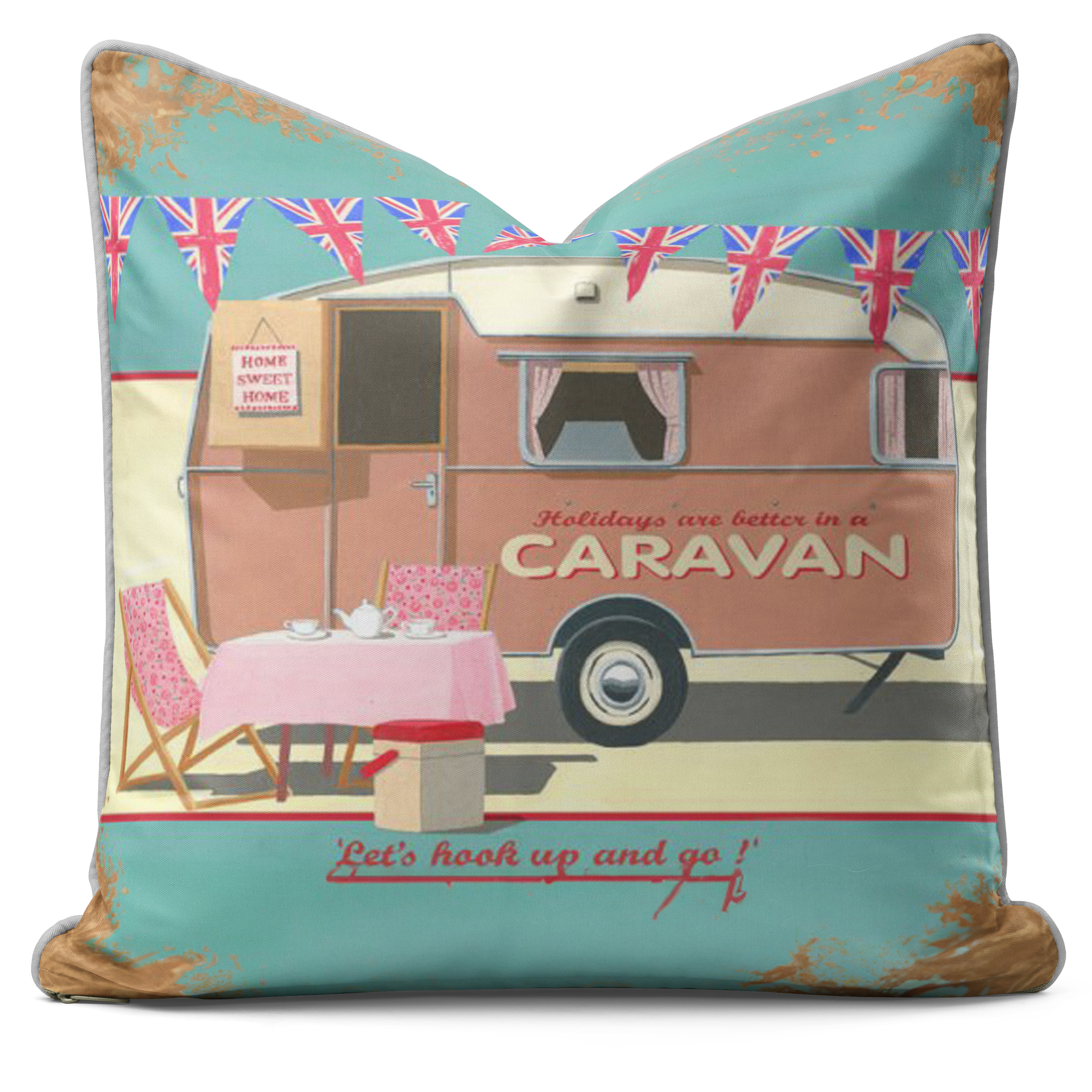 Better In A Caravan - Martin Wiscombe Cushion