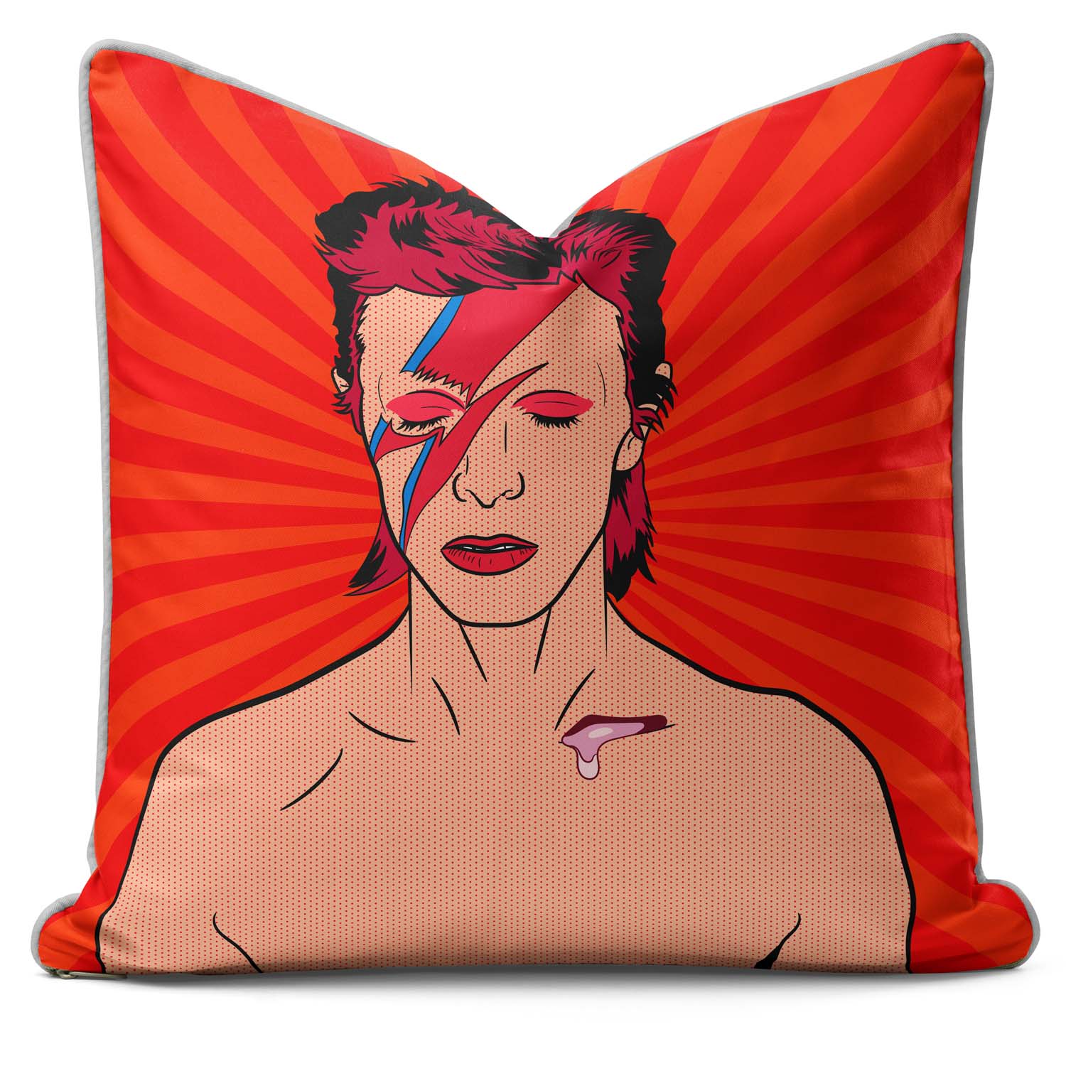 Aladdin Sane Pop - Pop Art Print Cushion