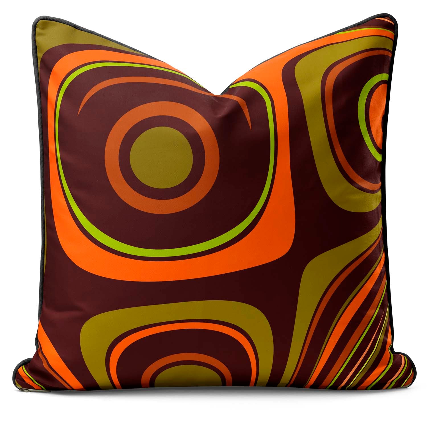 Tangerine Glow - Abstract Outdoor Cushion