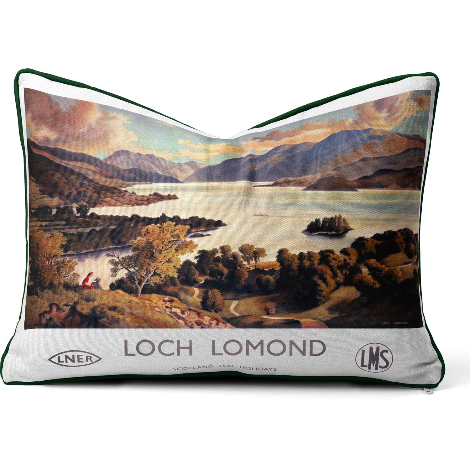 Loch Lomond LNER And LMS 1940s - National Railway Museum Cushion