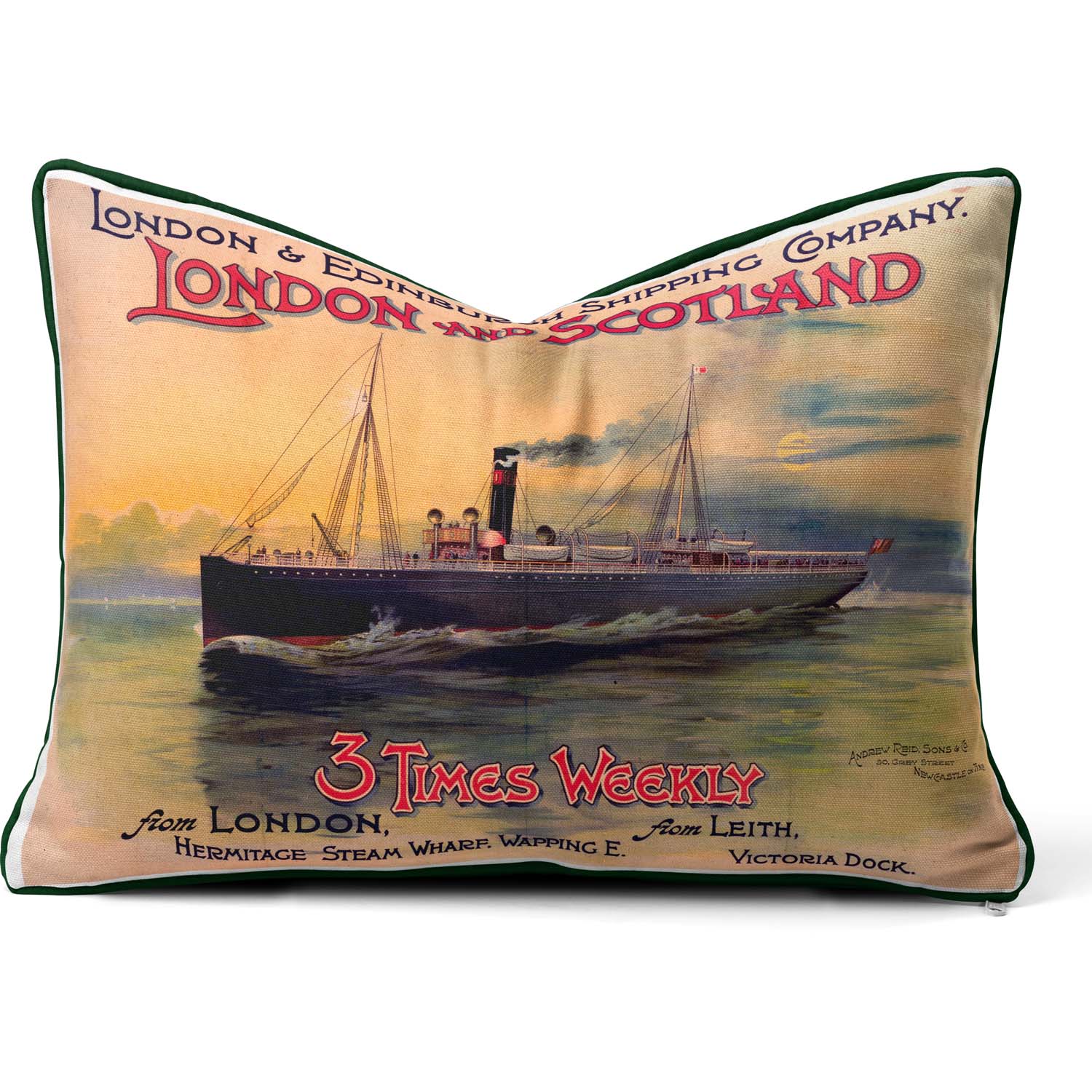 London Edinburgh Shipping Company - National Railway Museum Cushion
