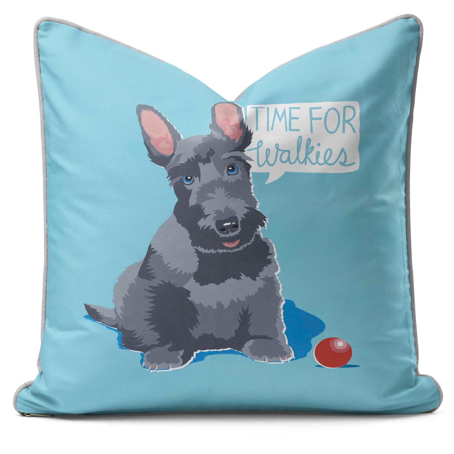 Scottie Terrier - British Retro Cushion