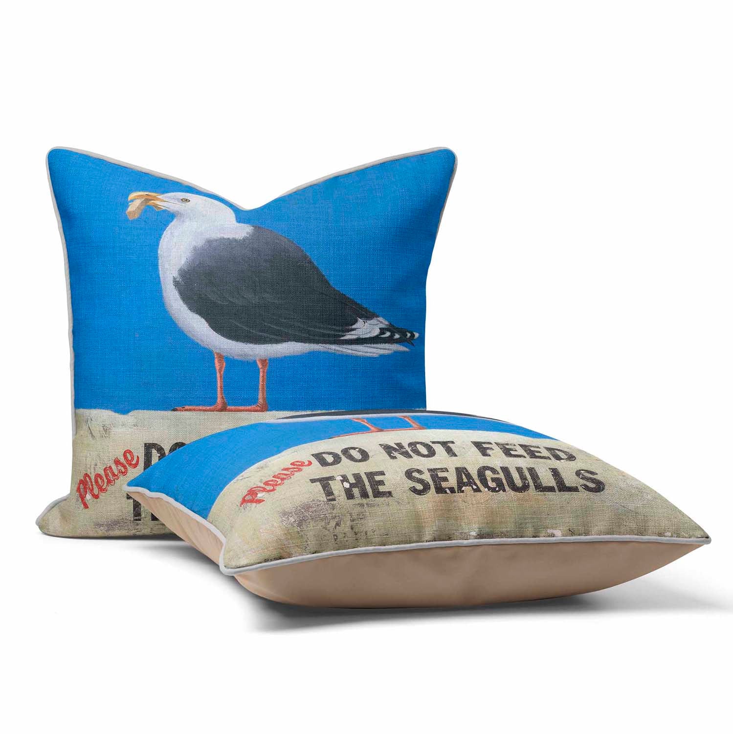 Dont Feed The Seagulls - Martin Wiscombe Cushion