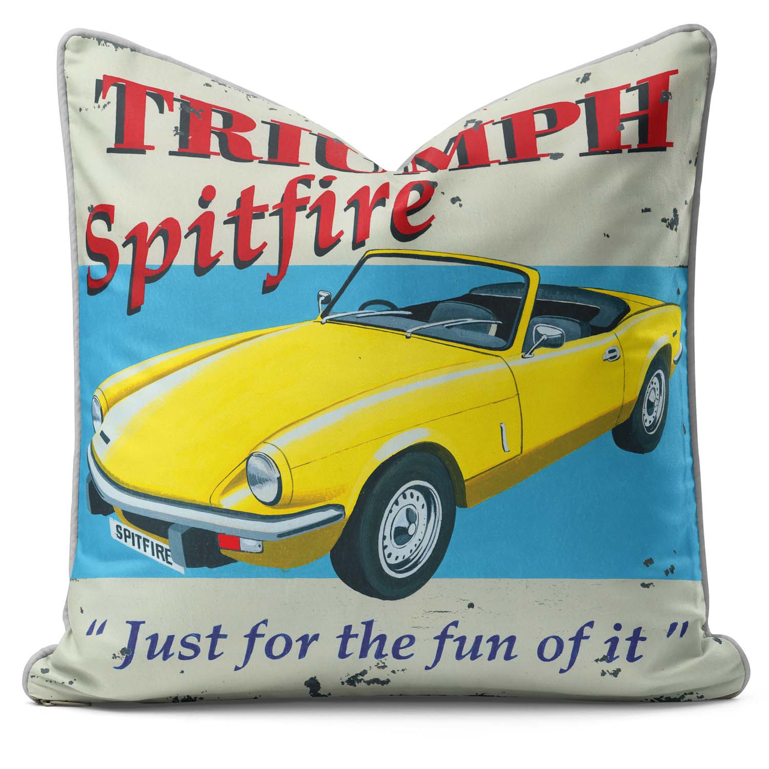 Triumph Spitfire - Martin Wiscombe - Art Print Cushion