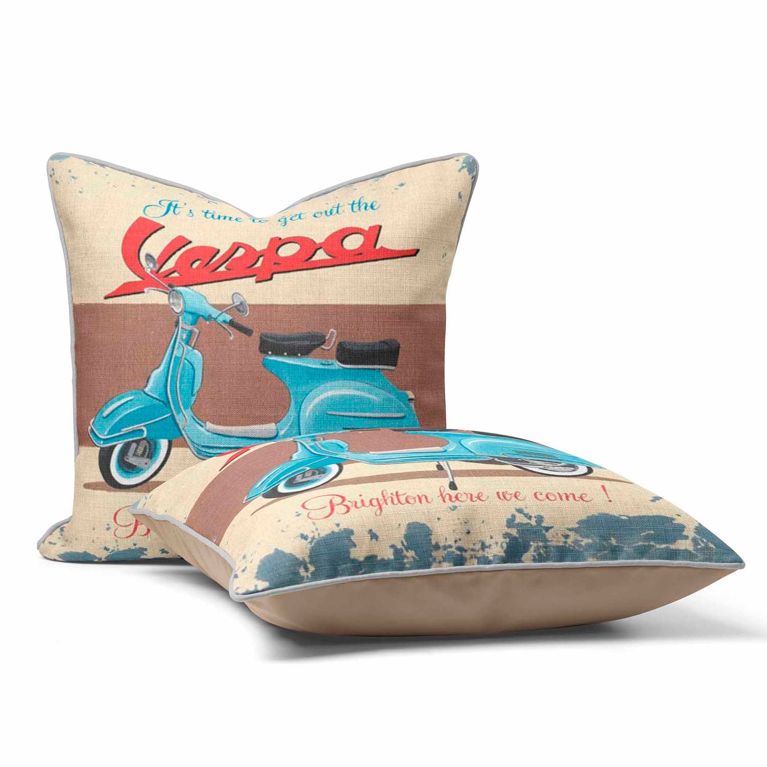 Vespa Brighton - Martin Wiscombe Cushion