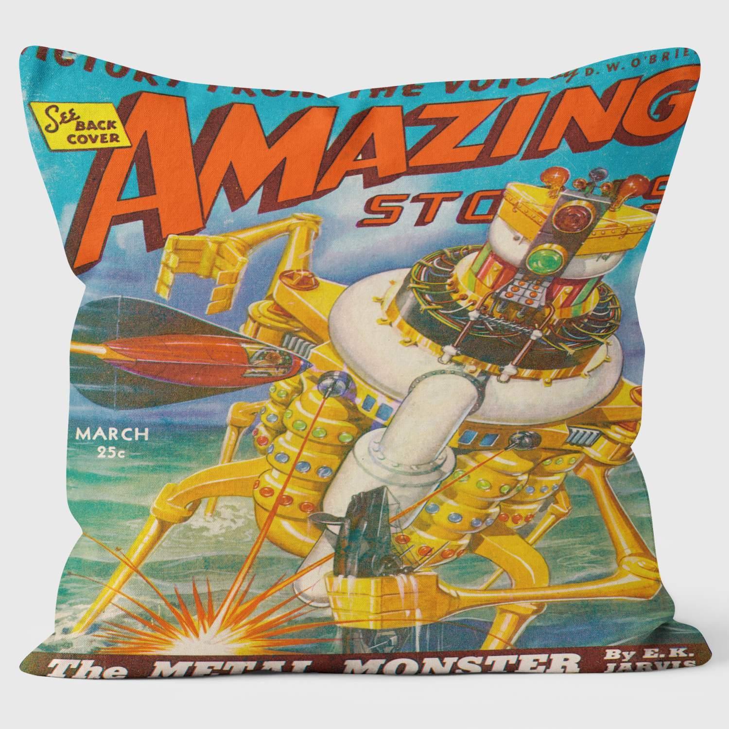 Amazing - Metal Monster - Pulp Fiction Cushion - Handmade Cushions UK - WeLoveCushions