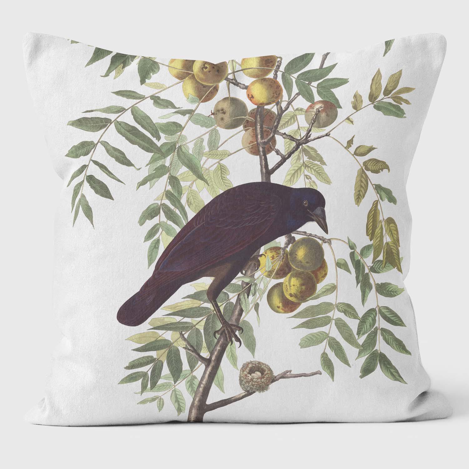 American Crow - Birds Of America Cushions - Handmade Cushions UK - WeLoveCushions