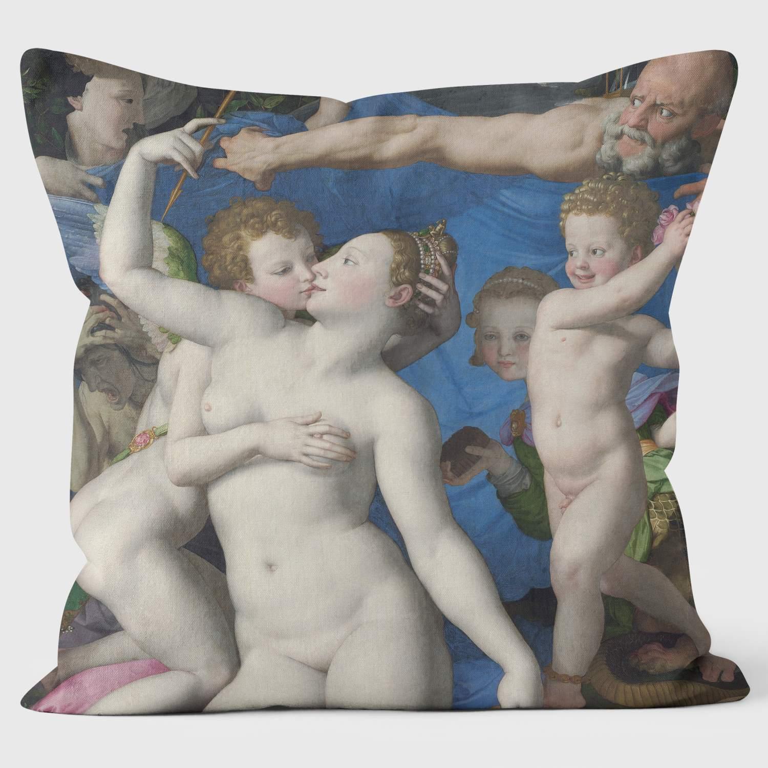 Allegory with Venus and Cupid - Bronzino’s - National Gallery Cushion - Handmade Cushions UK - WeLoveCushions