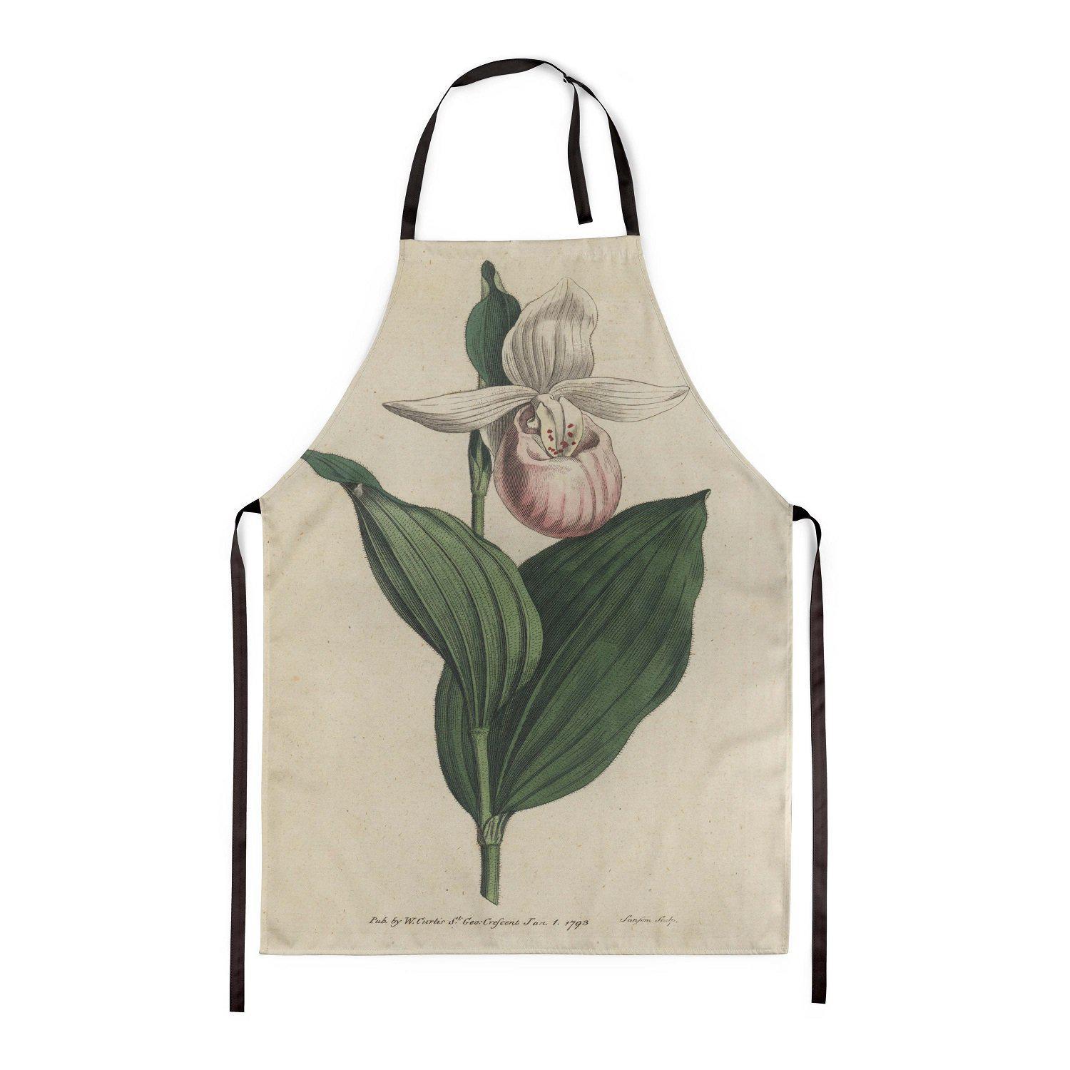Showy Lady's-slipper - Handmade Botanical Apron