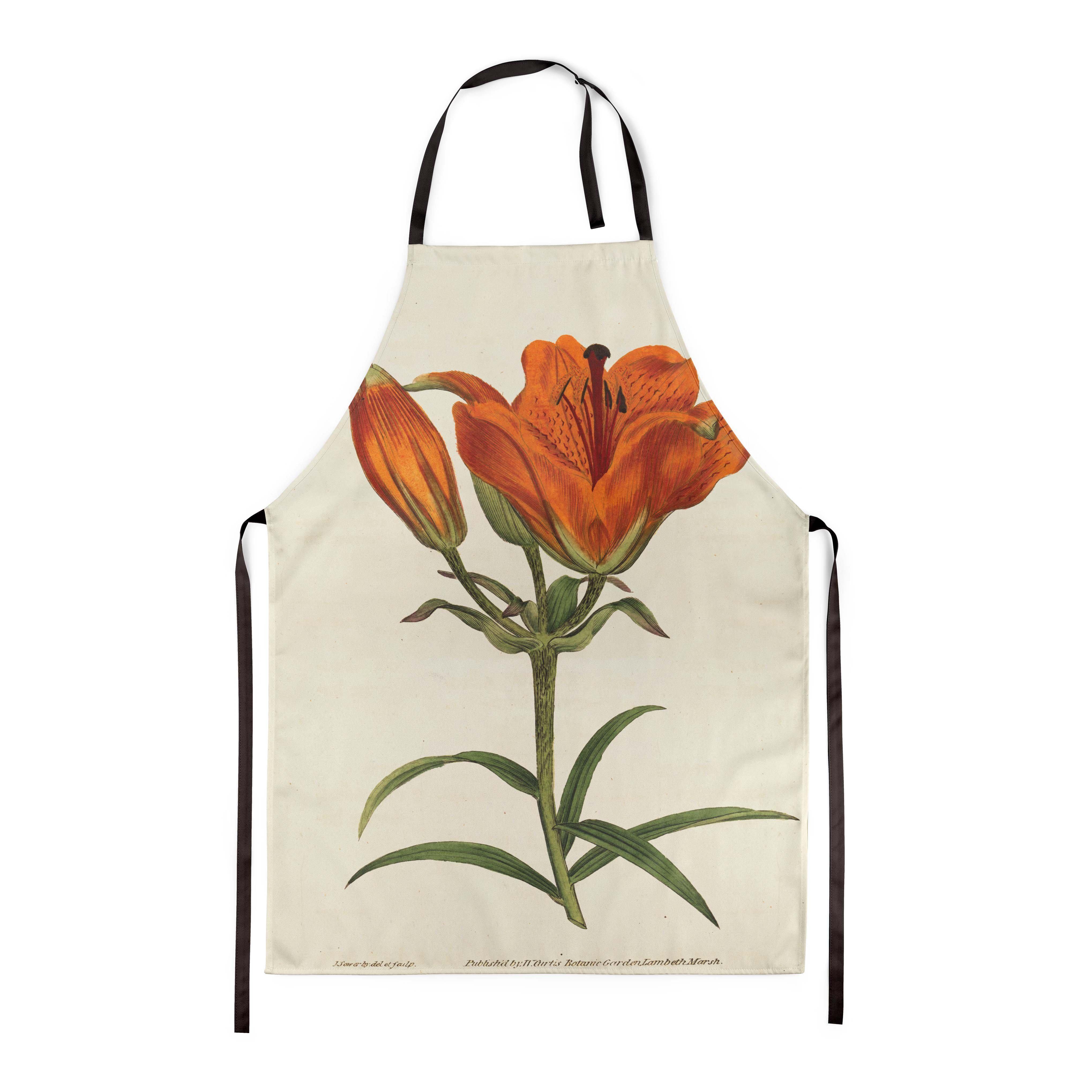 Orange Lily - Botanical Apron