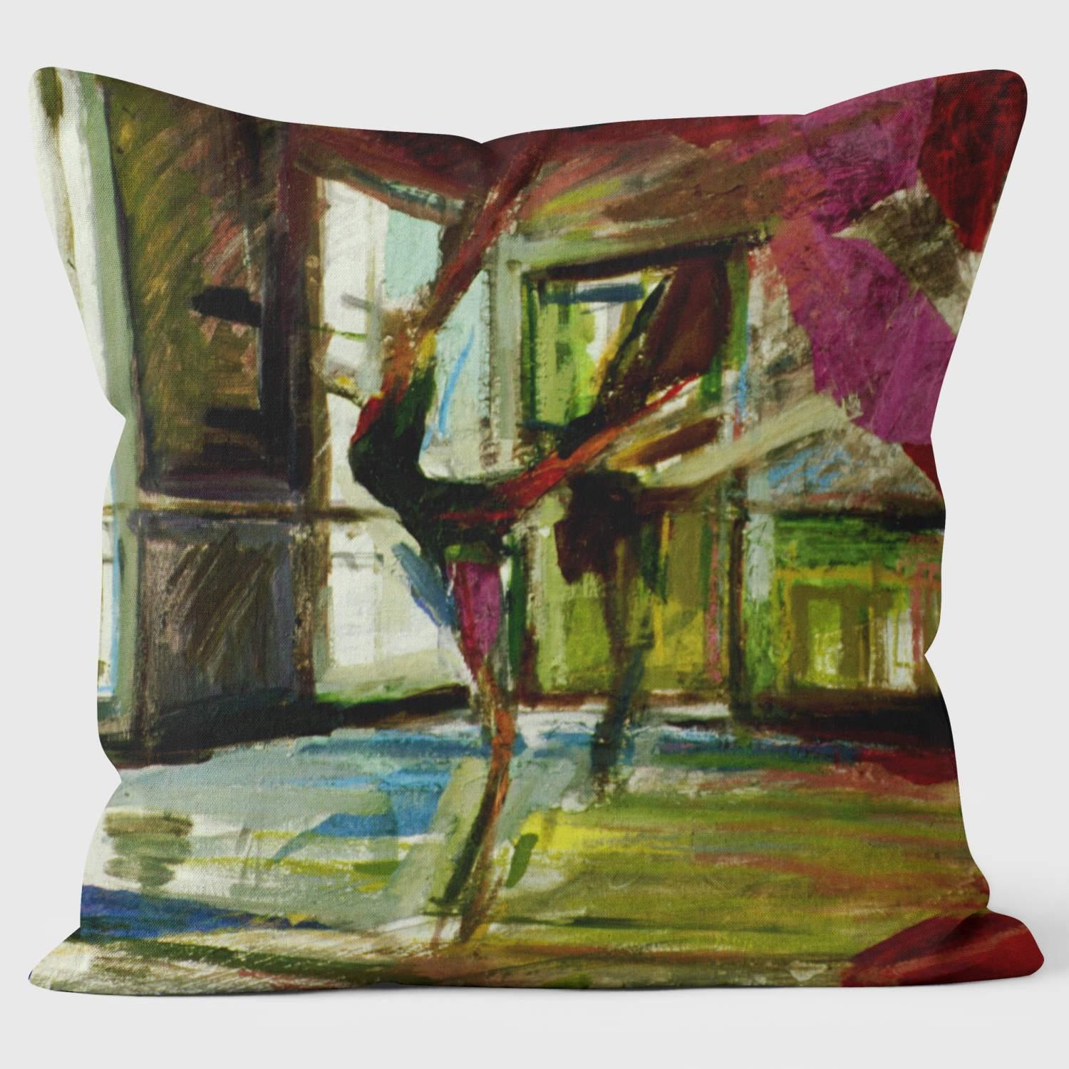 Arabesque Ballet Inspired Cushion - Charlotte Leadbeater - Handmade Cushions UK - WeLoveCushions