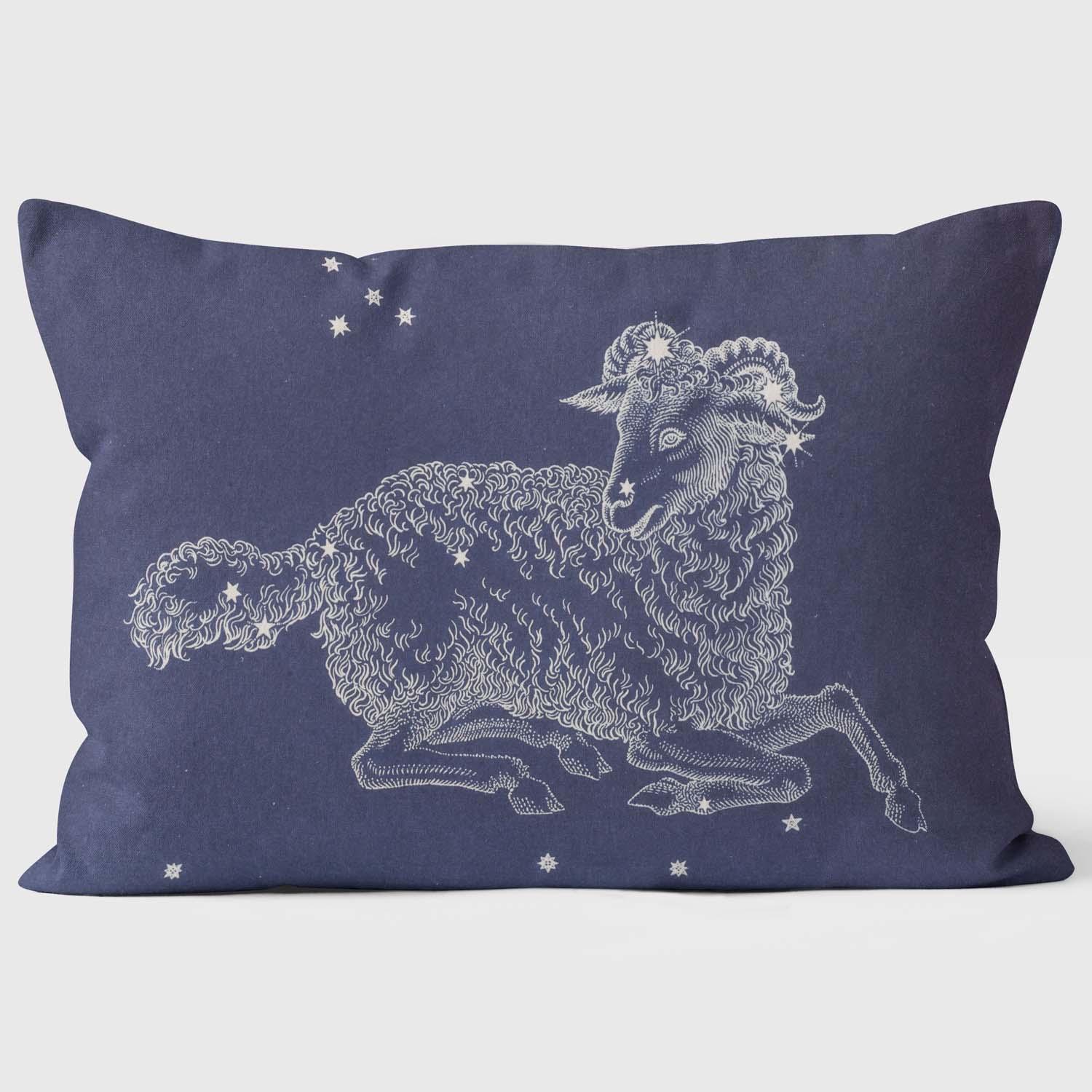 Aries Zodiac Sign - "Starry - Starry Night" Cushion - Handmade Cushions UK - WeLoveCushions