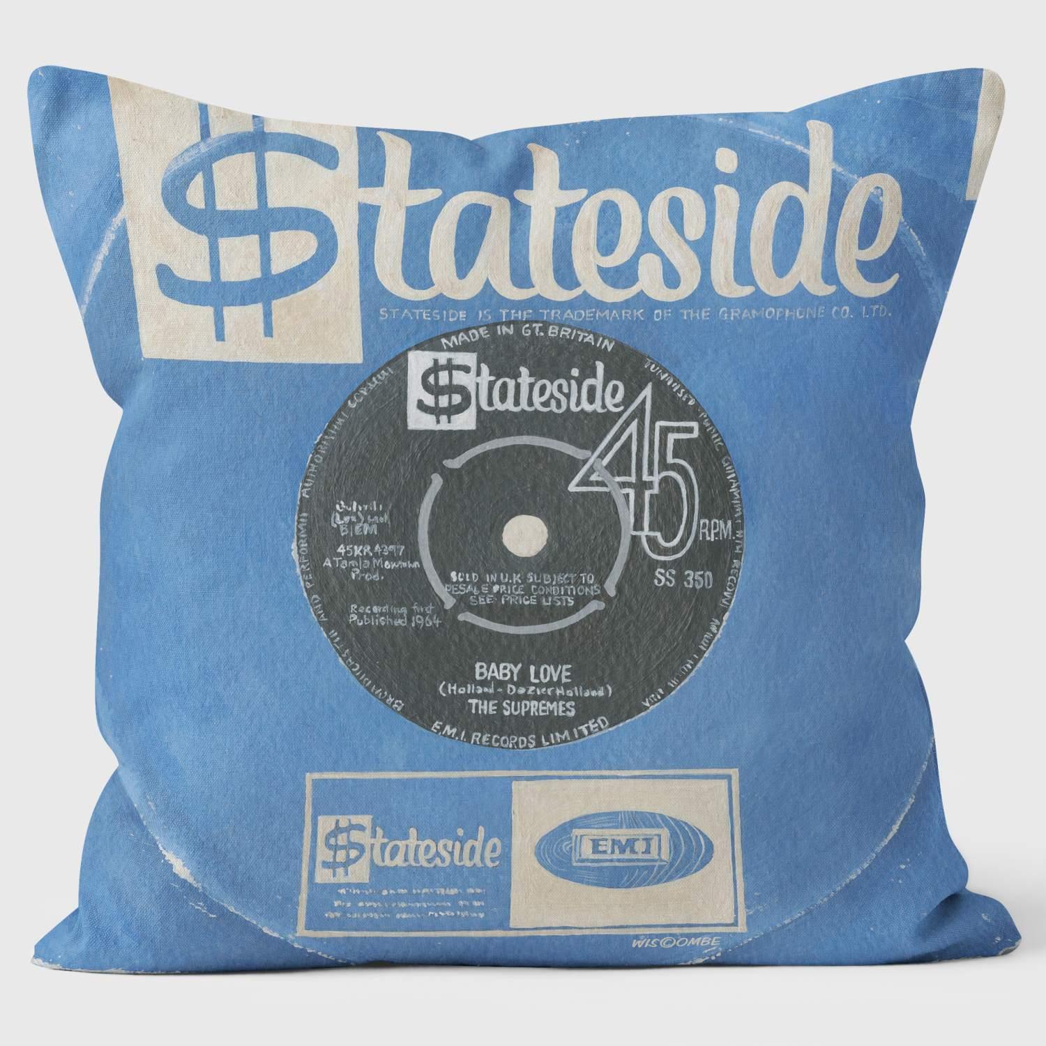 Baby love Stateside - Martin Wiscombe - Classic Singles Cushion - Handmade Cushions UK - WeLoveCushions
