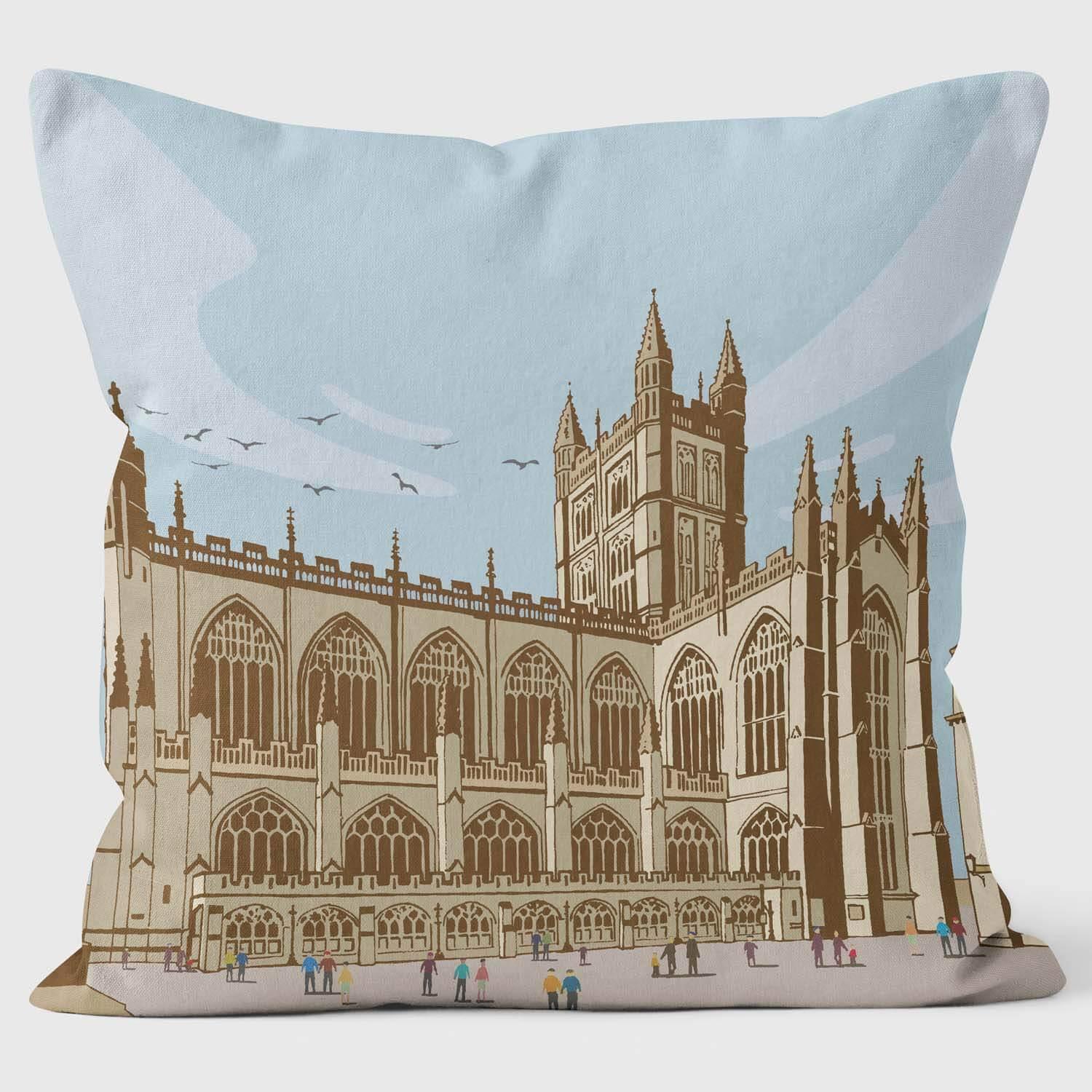 Bath Abbey - Martin Wiscombe Cushion - Handmade Cushions UK - WeLoveCushions