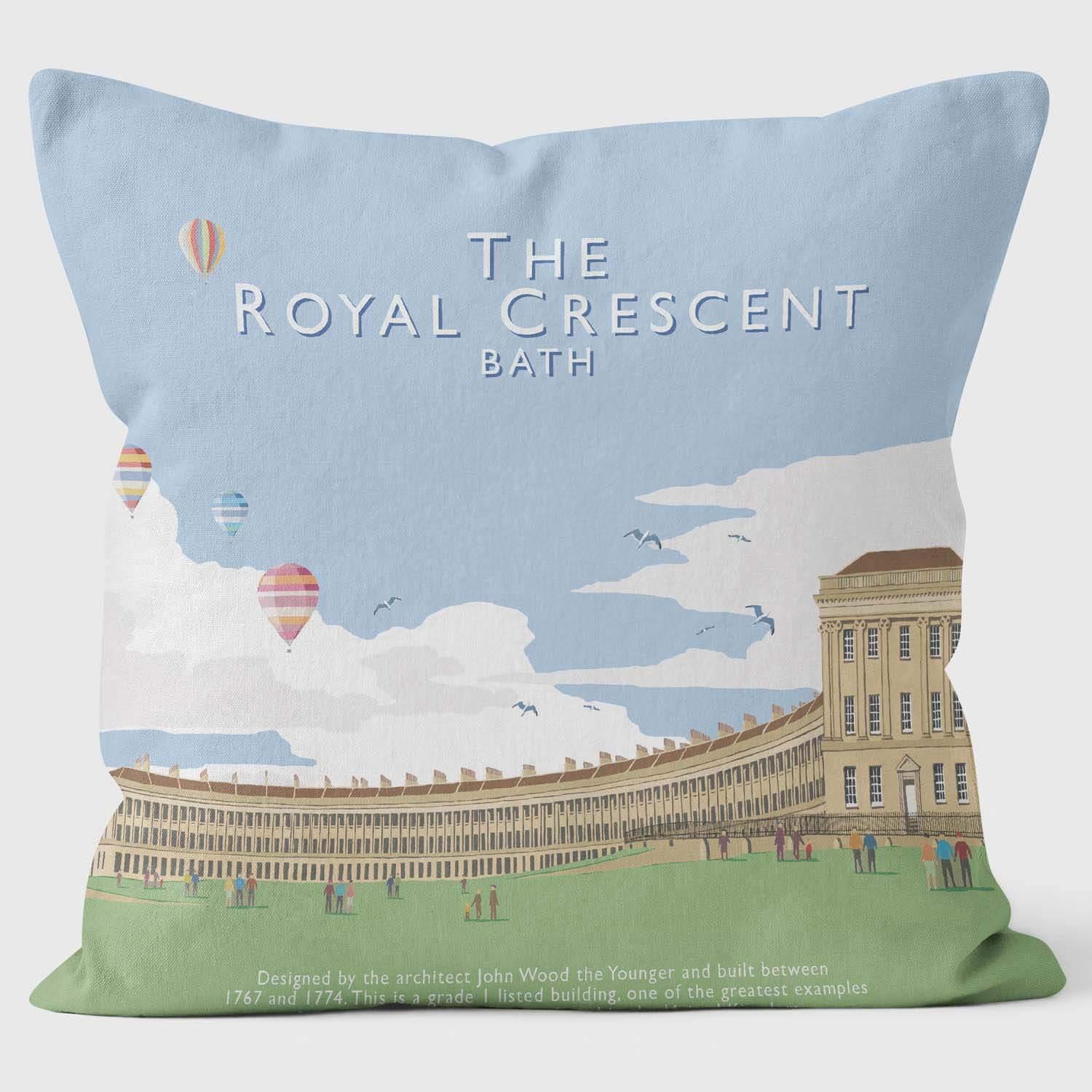 Bath Royal Crescent - Martin Wiscombe Cushion - Handmade Cushions UK - WeLoveCushions