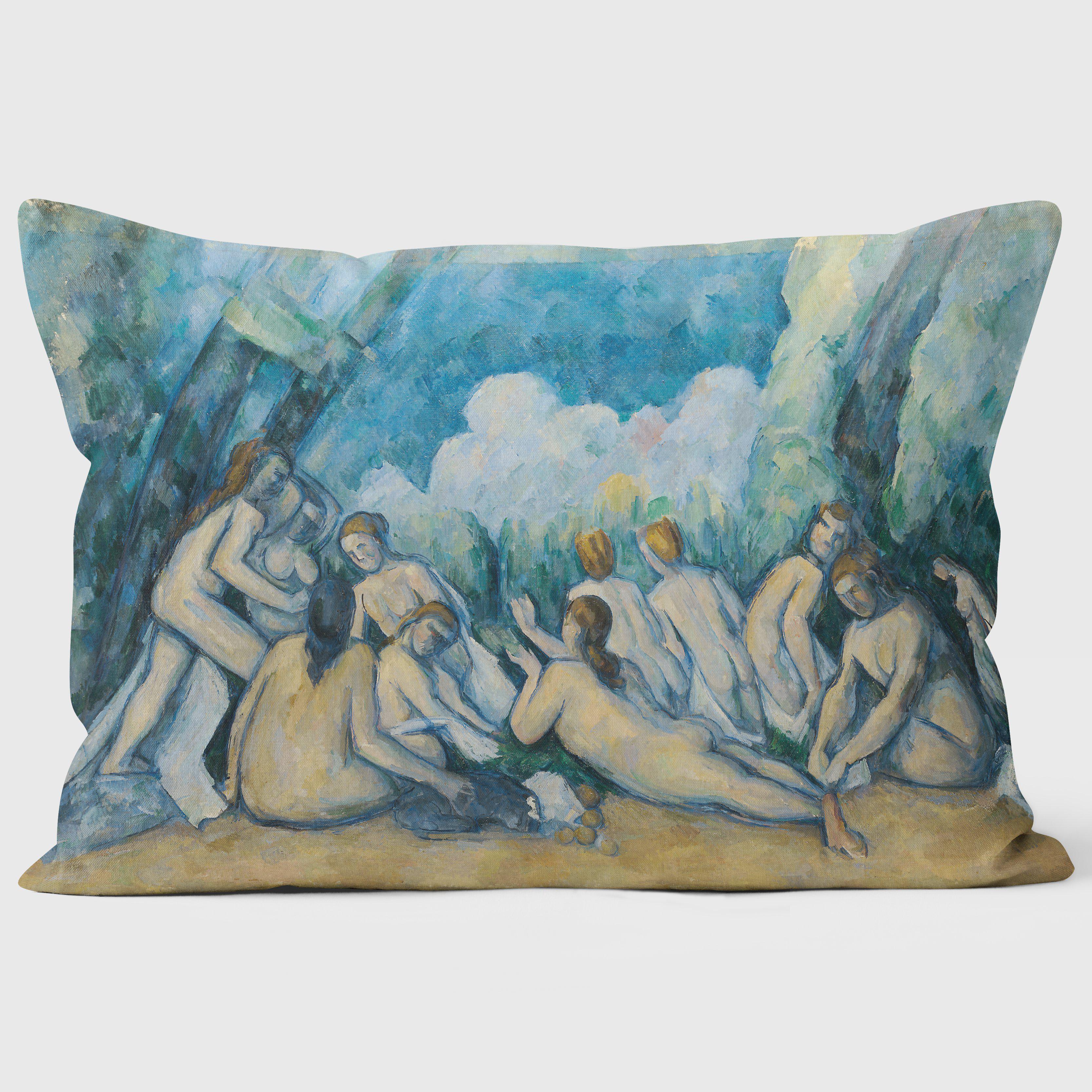 Cézanne's Bathers (Les Grandes Baigneuses) - National Gallery Cushion - Handmade Cushions UK - WeLoveCushions