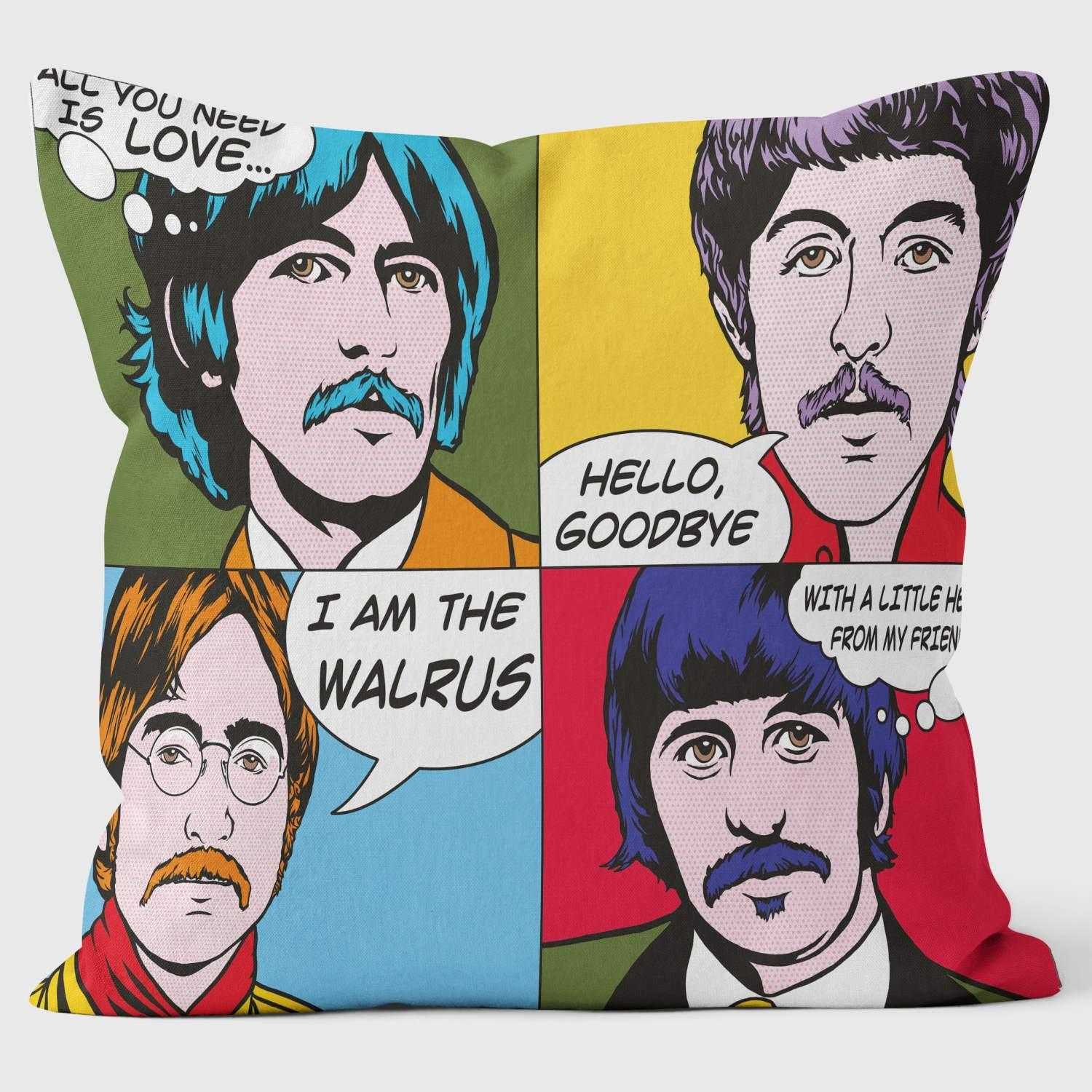 Beatles Group - Youngerman Art Cushions - Handmade Cushions UK - WeLoveCushions