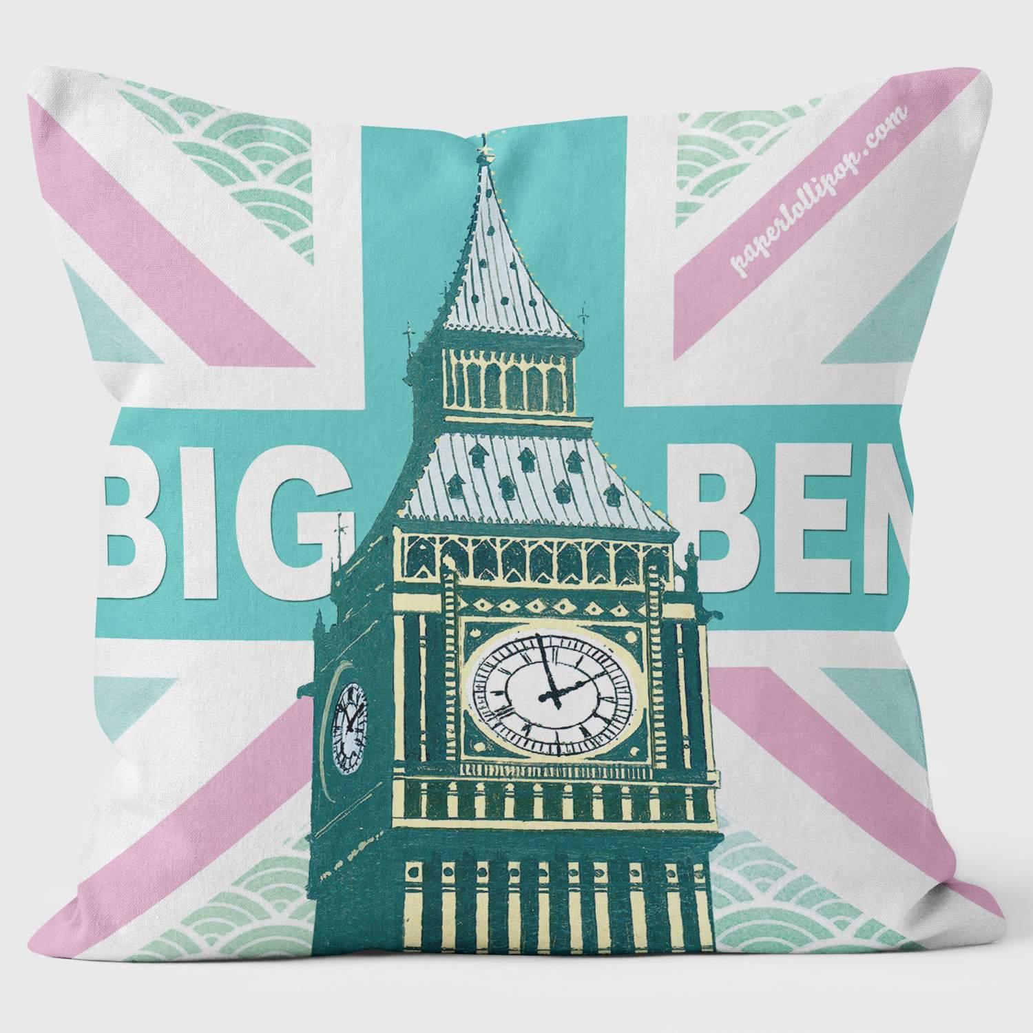 Big Ben Cushion - Paperlollipop Cushion - Handmade Cushions UK - WeLoveCushions