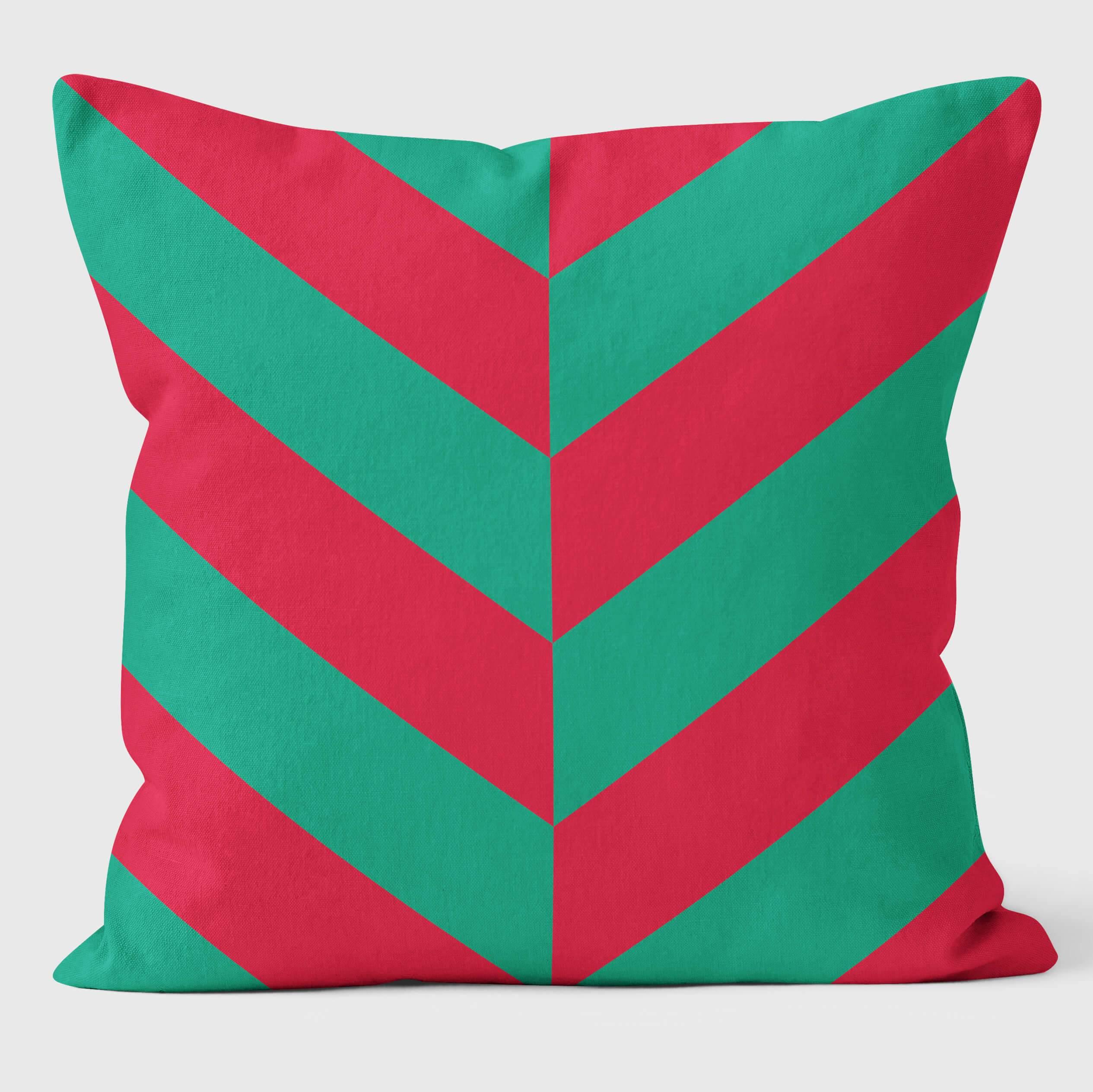 Blow Up Chevron - Funky Pop Art Print Cushion - Handmade Cushions UK - WeLoveCushions