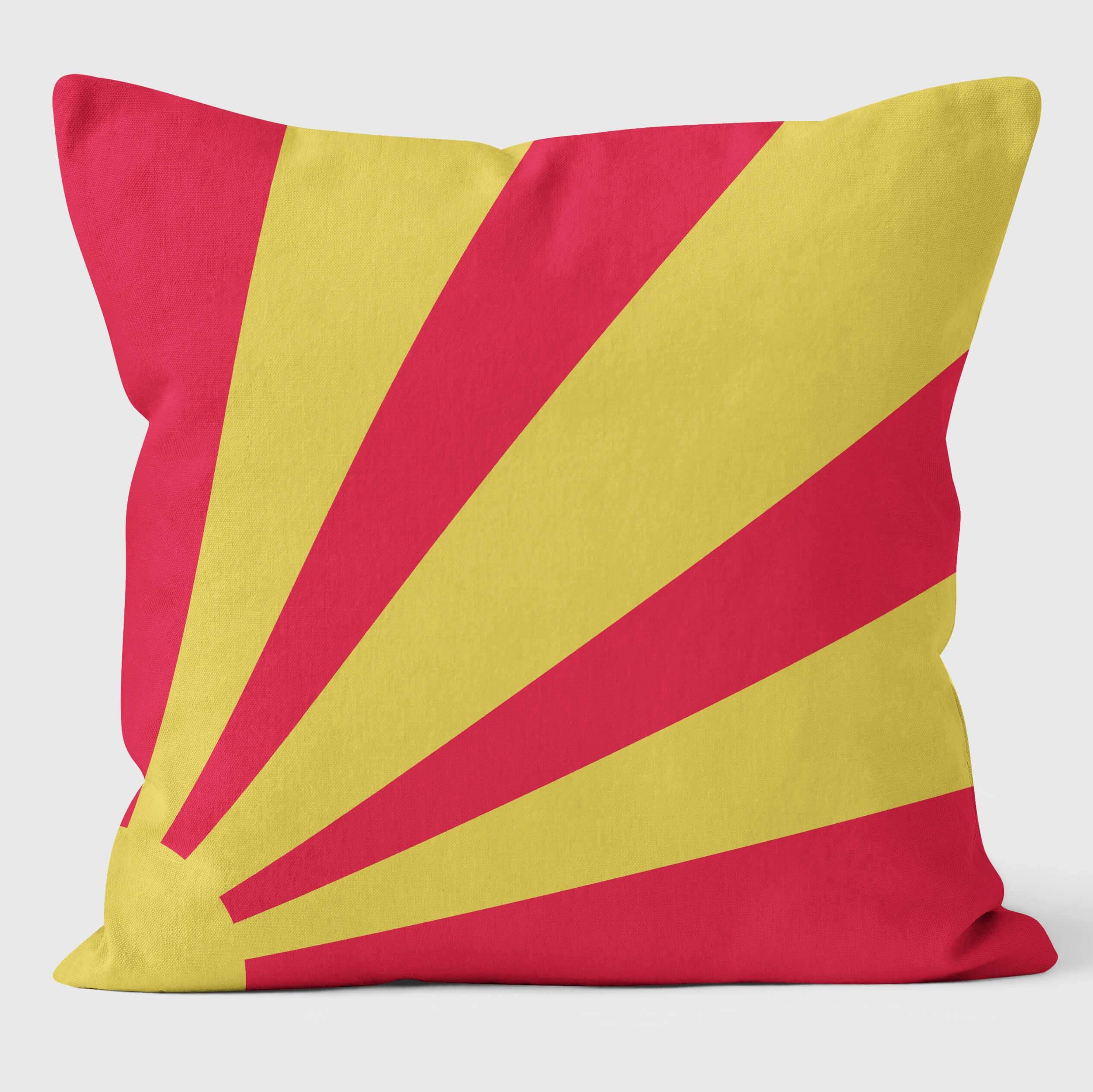 Blow Up Sunburst - Funky Pop Art Cushion - Handmade Cushions UK - WeLoveCushions