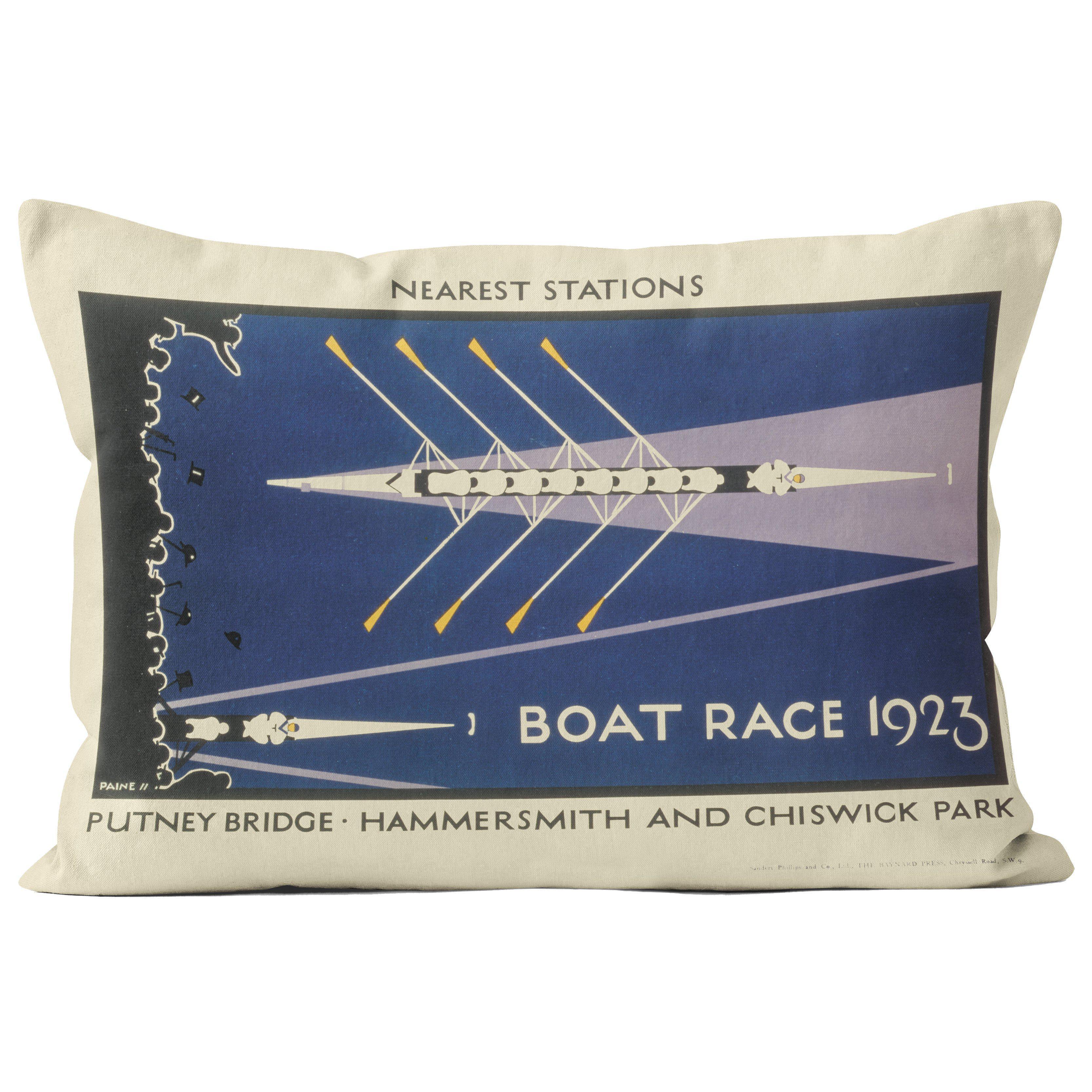Boat Race - London Transport Cushion - Handmade Cushions UK - WeLoveCushions