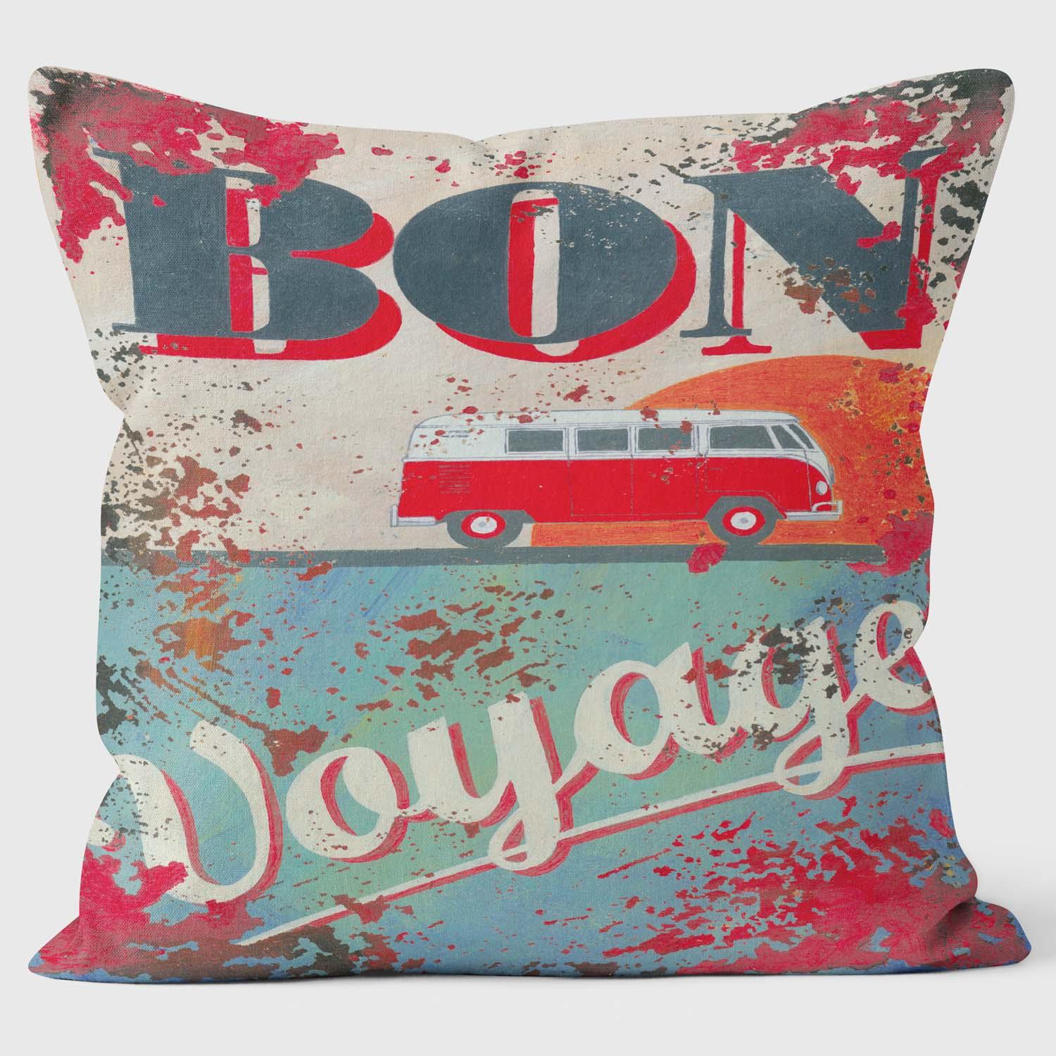 Bon Voyage - Martin Wiscombe - Art Print Cushion - Handmade Cushions UK - WeLoveCushions