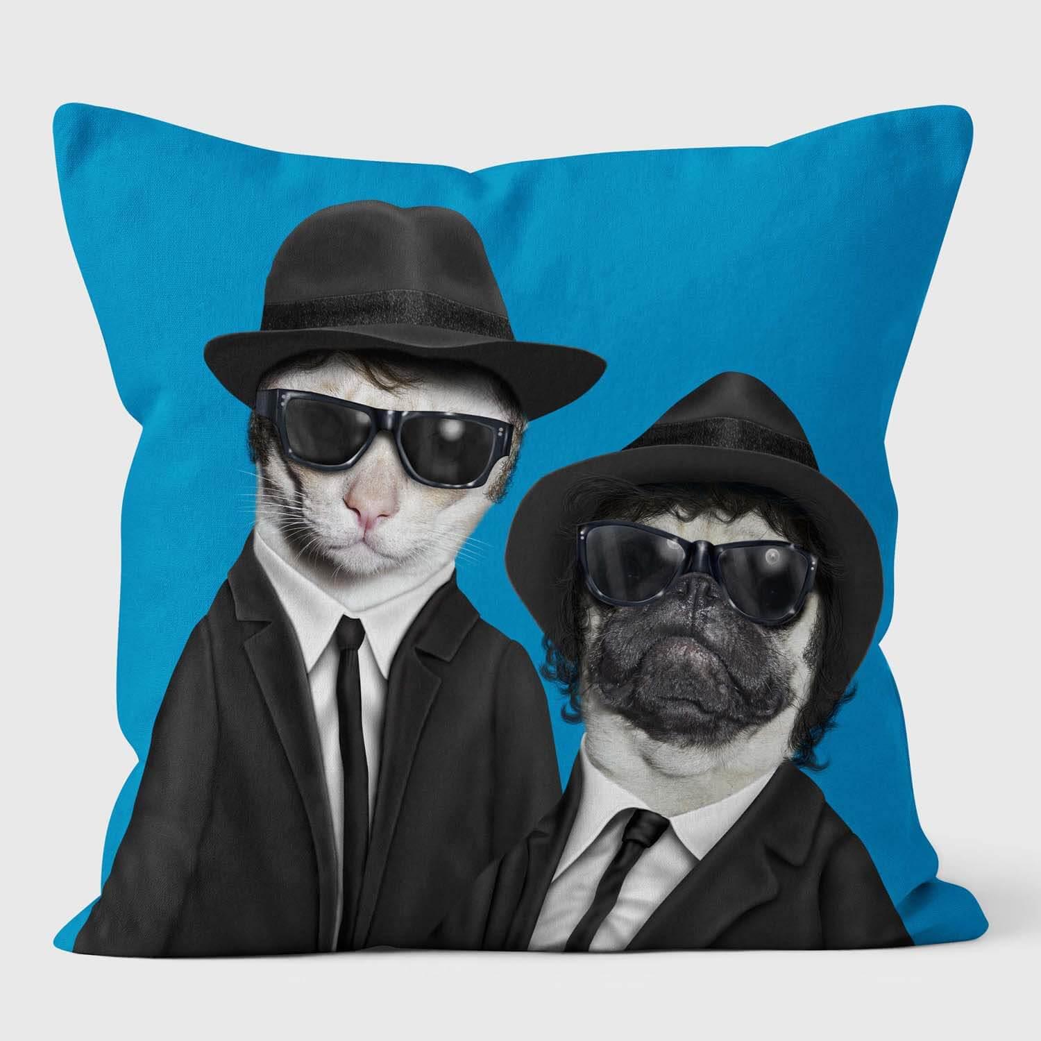 Brothers - Pets Rock Cushion - Handmade Cushions UK - WeLoveCushions