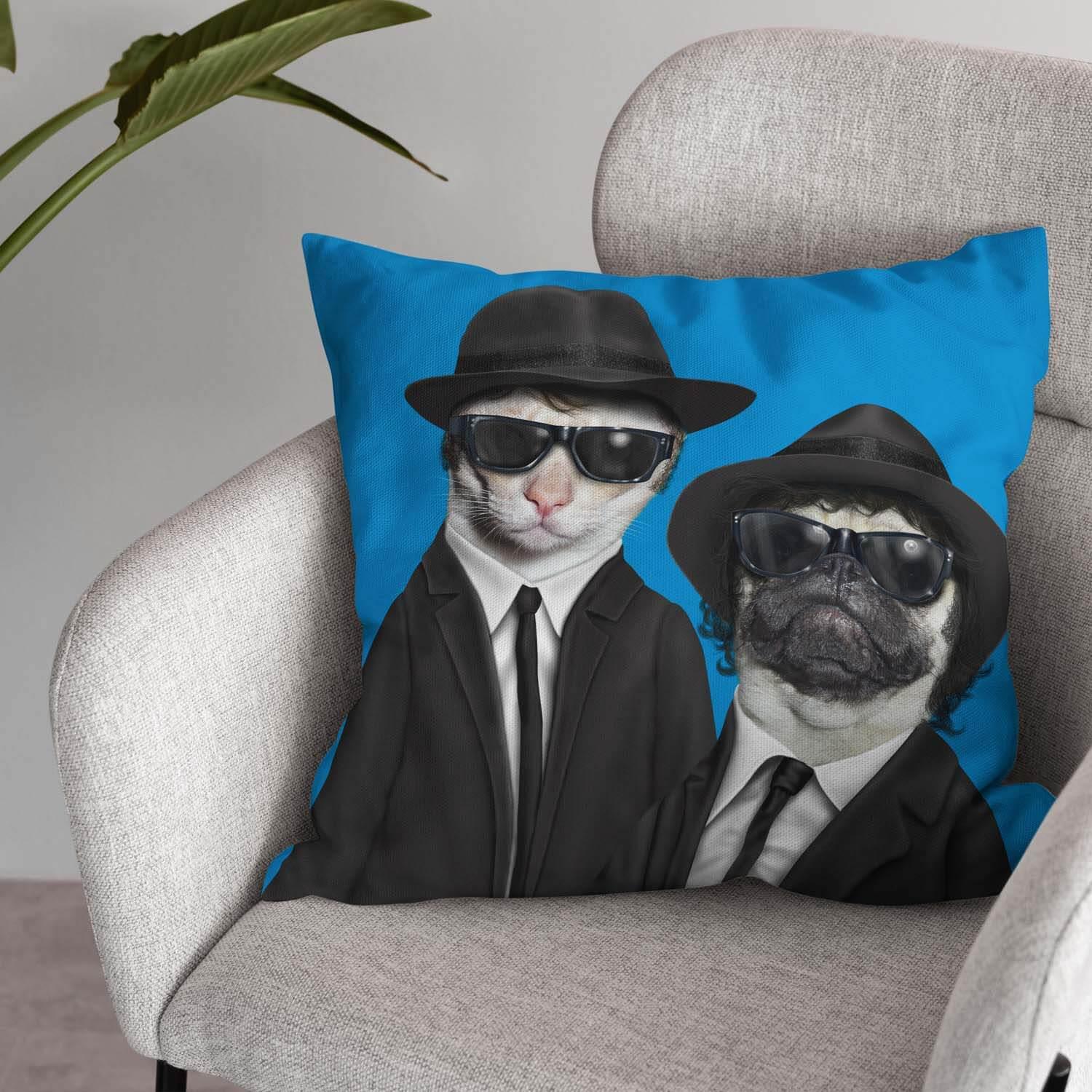 Brothers - Pets Rock Cushion