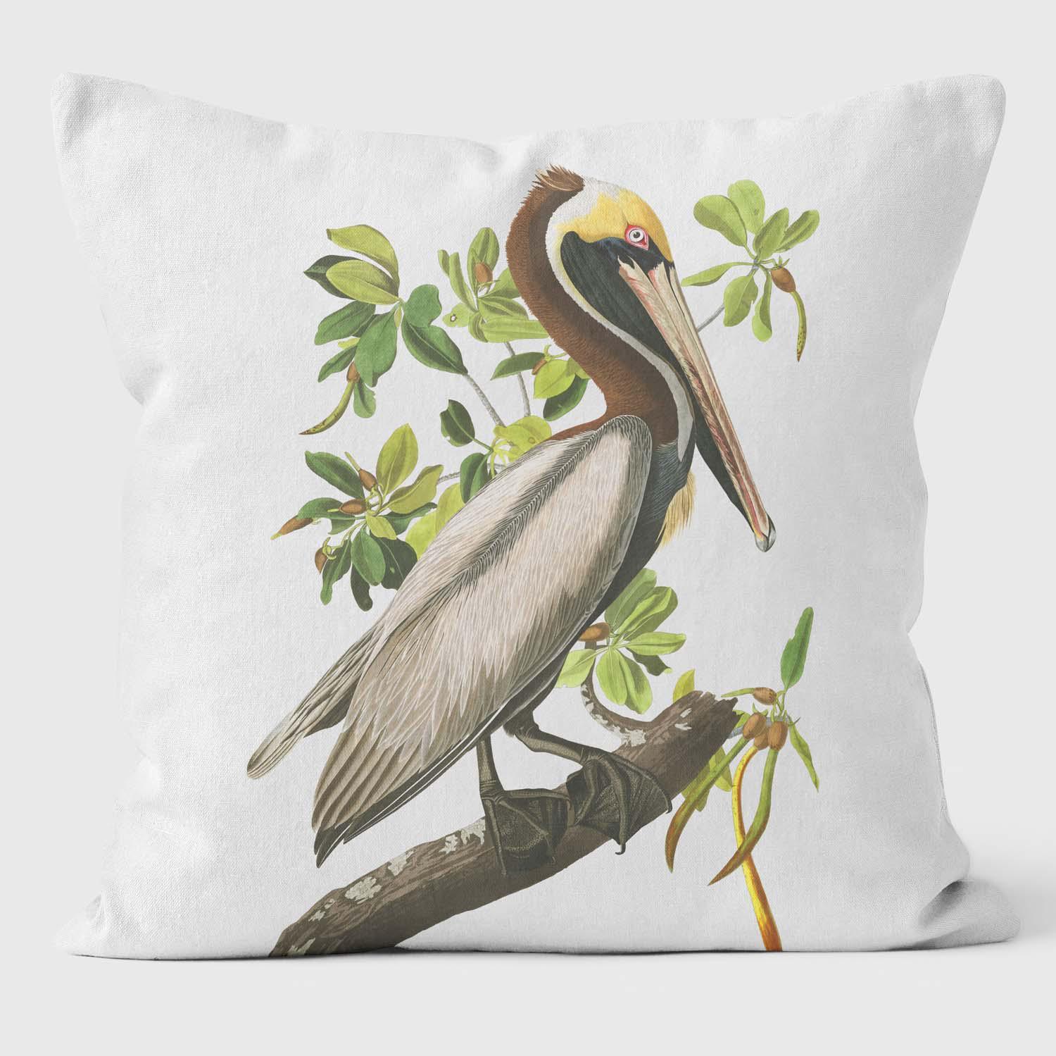 Brown-Pelican - Birds Of America Cushions - Handmade Cushions UK - WeLoveCushions