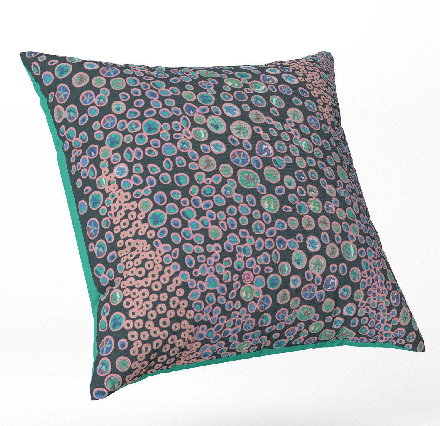 Bubbles (Purple) - Funky Art Cushion - Bellissima - House Of Turnowsky Pillows - Handmade Cushions UK - WeLoveCushions