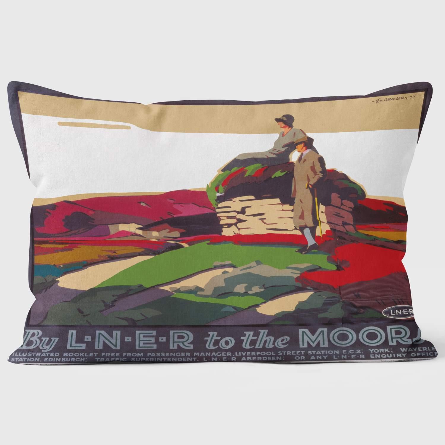 By LNER To The Yorkshire Moors 1923-1947 National Railway Museum Cushion - Handmade Cushions UK - WeLoveCushions