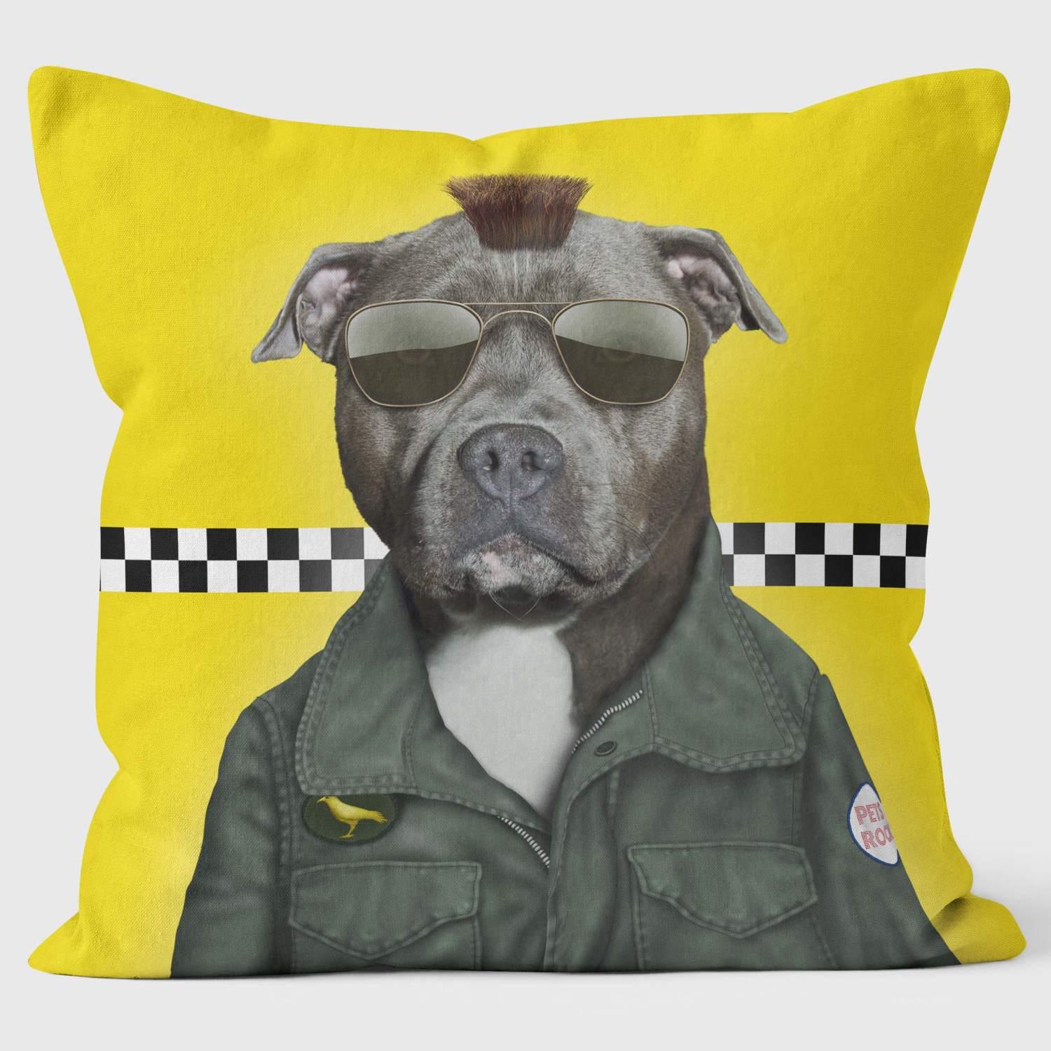 Cabbie - Pets Rock Cushion - Handmade Cushions UK - WeLoveCushions