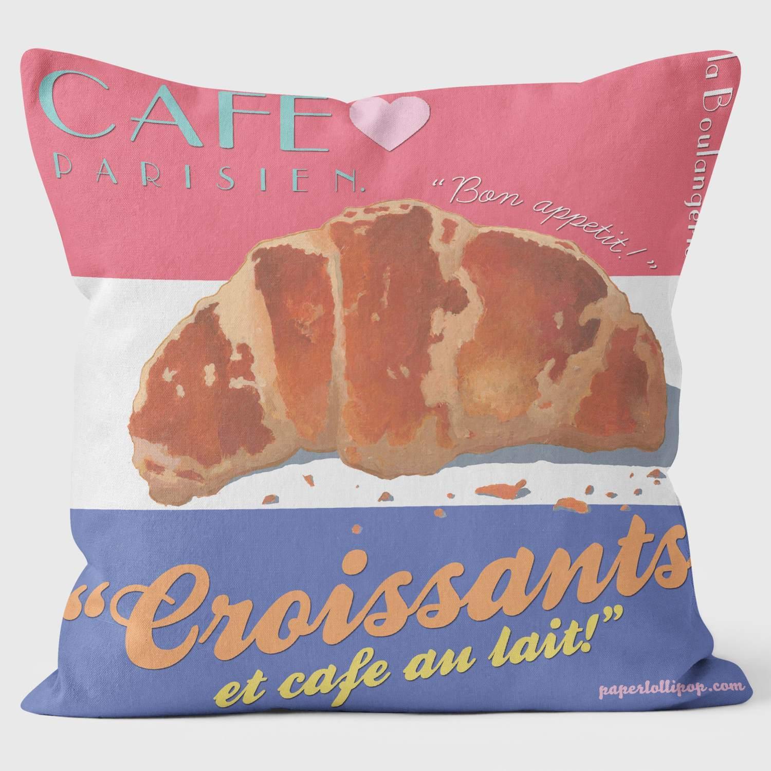 Cafe Parisien - Paperlollipop Cushion - Handmade Cushions UK - WeLoveCushions