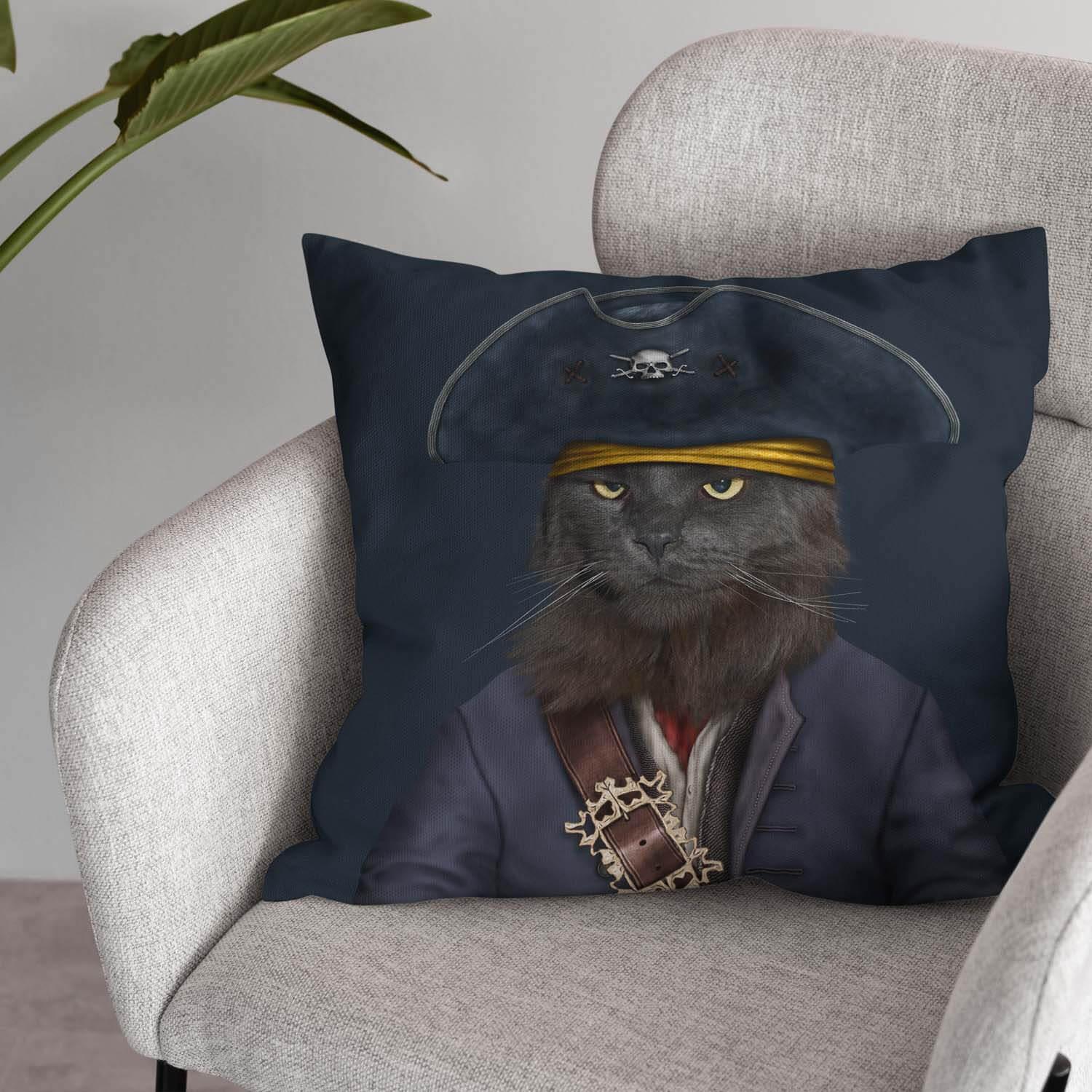 Catbeard Pirate - Pets Rock Cushion