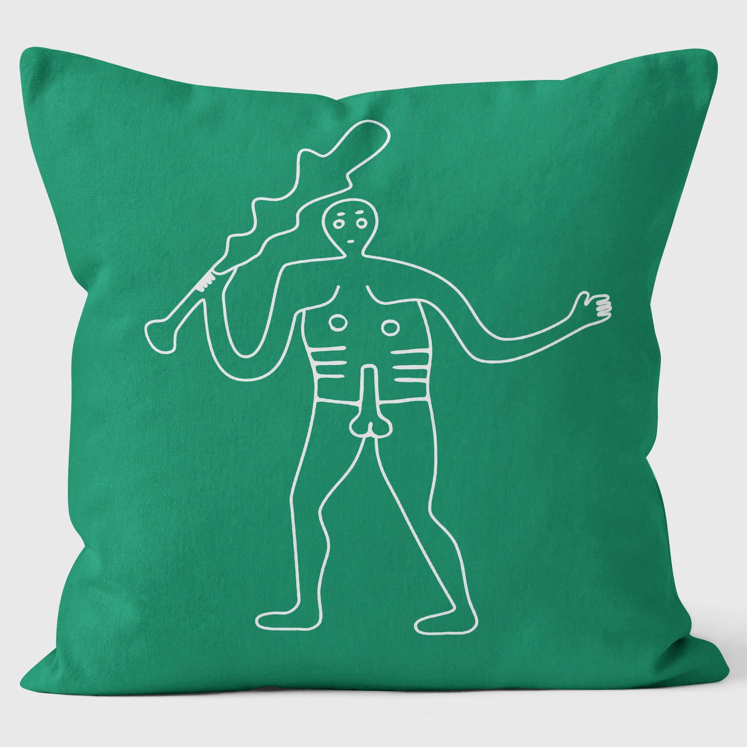 Cerne Abbas Giant - Pagan Cushion Print - Handmade Cushions UK - WeLoveCushions