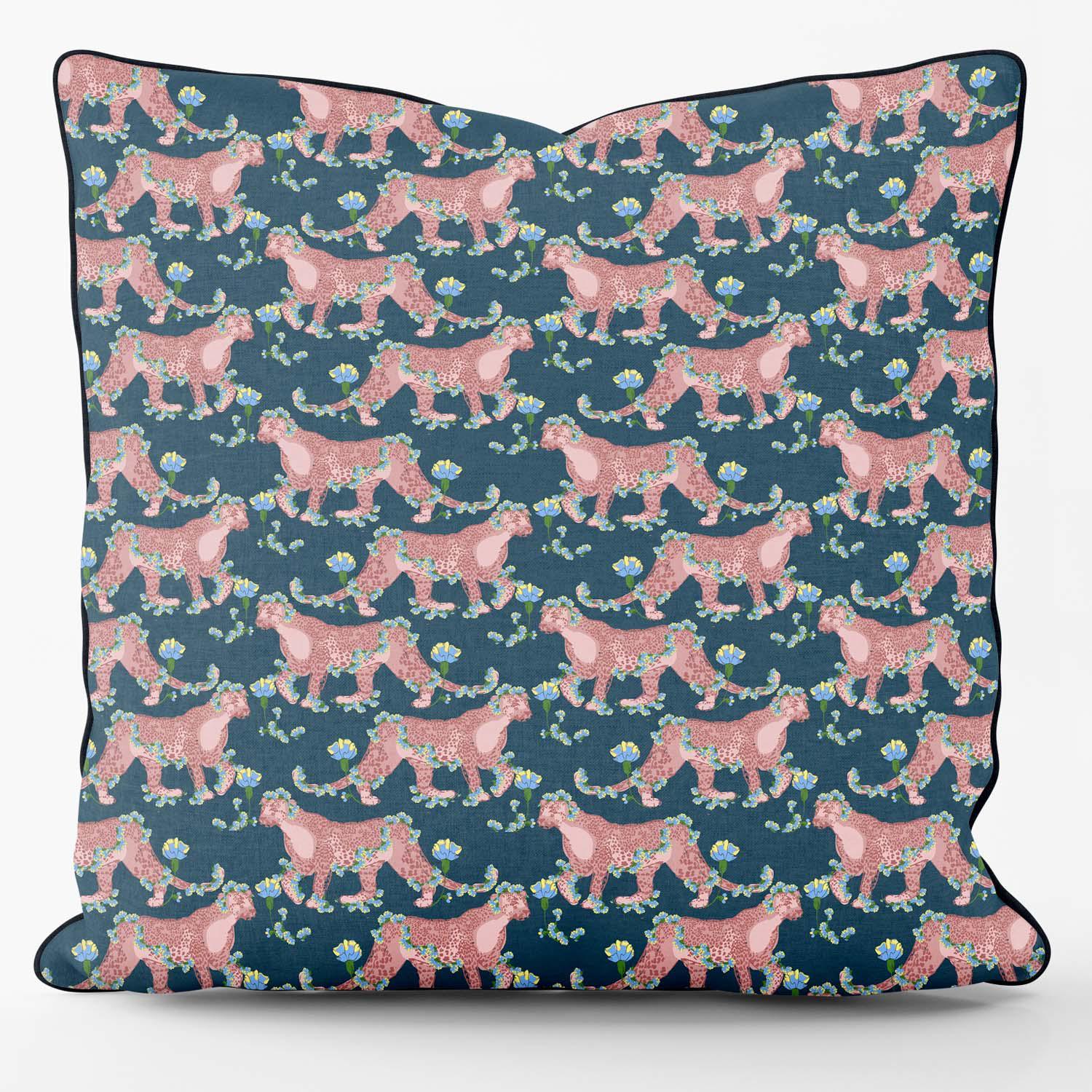 Cheetah -Their Nibs Cushion - Handmade Cushions UK - WeLoveCushions