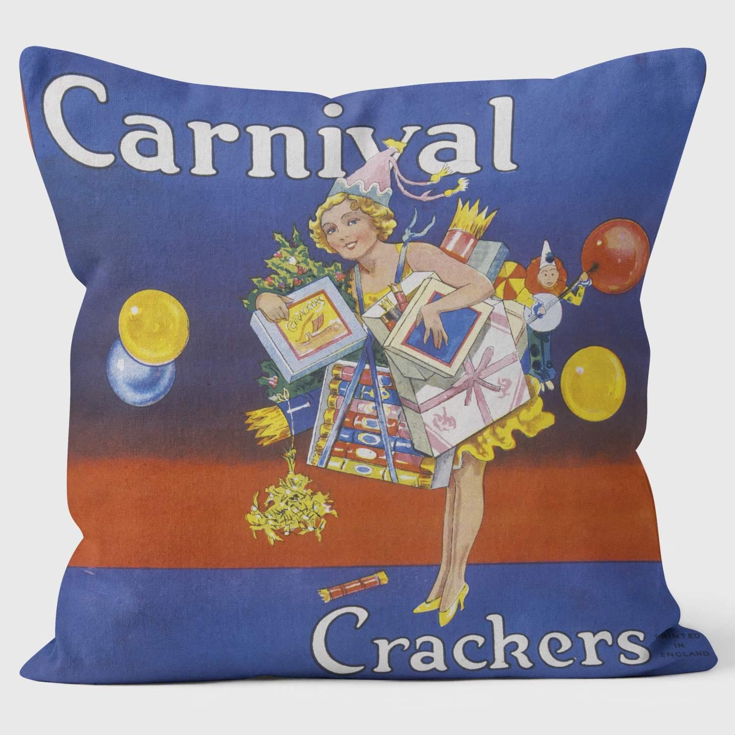Christmas Carnival Crackers - Christmas Cushion - Handmade Cushions UK - WeLoveCushions