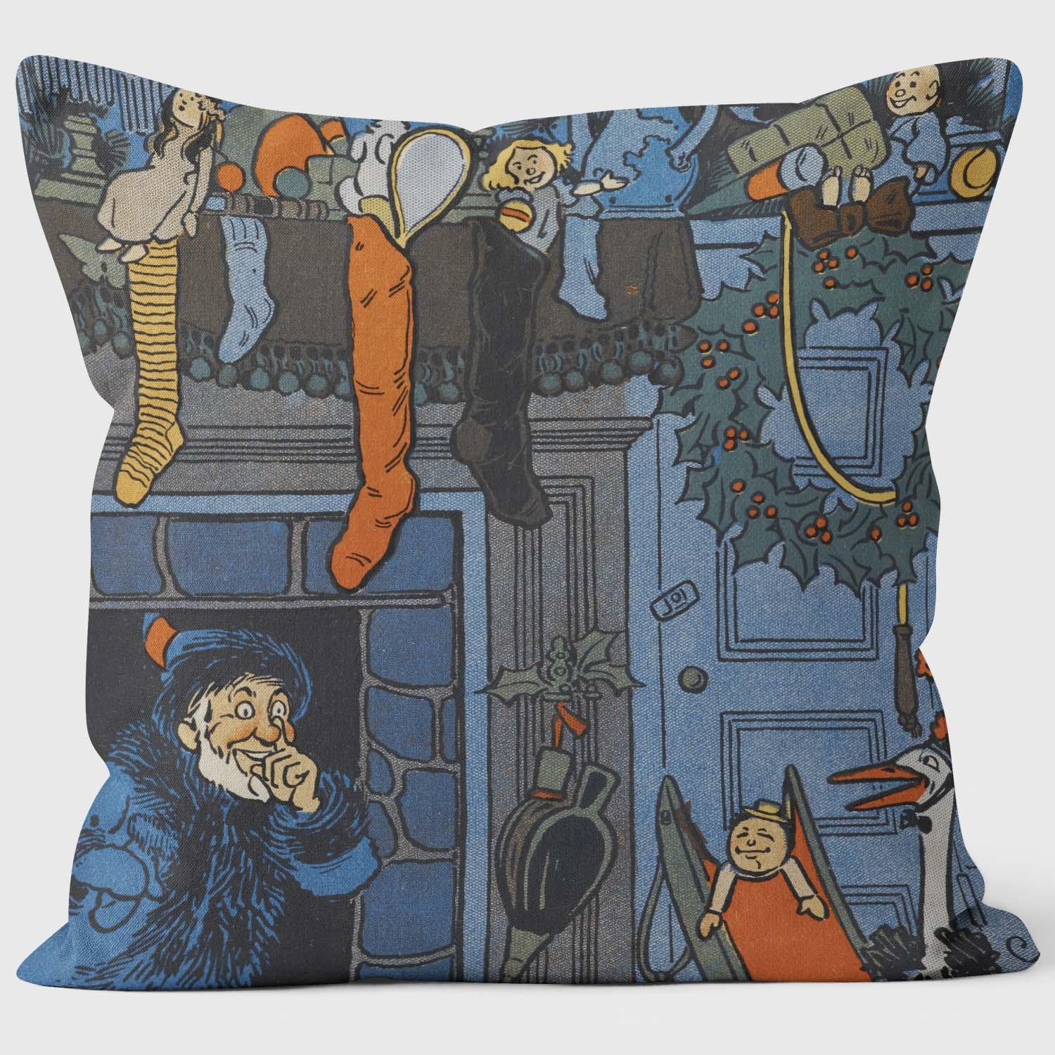 Christmas Stocking - British Library Cushions - Handmade Cushions UK - WeLoveCushions