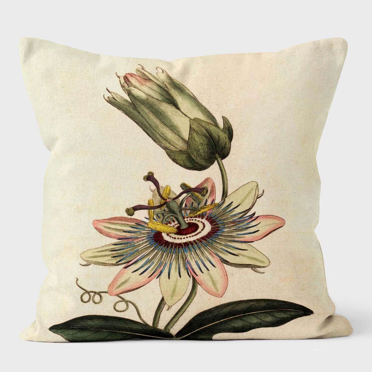Common Passionflower - Botanical Cushion - Handmade Cushions UK - WeLoveCushions