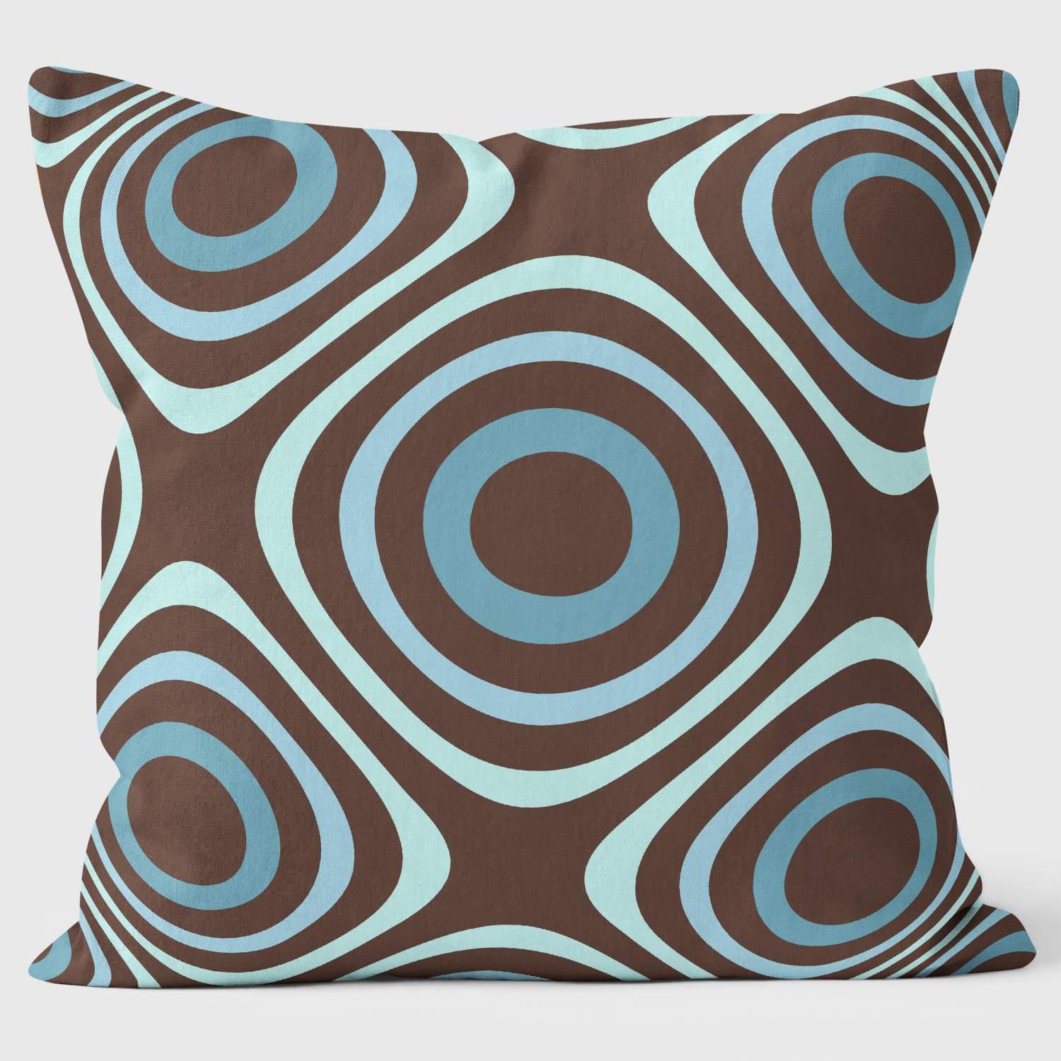 Cosmic Blue Square - Abstract Cushion - Handmade Cushions UK - WeLoveCushions